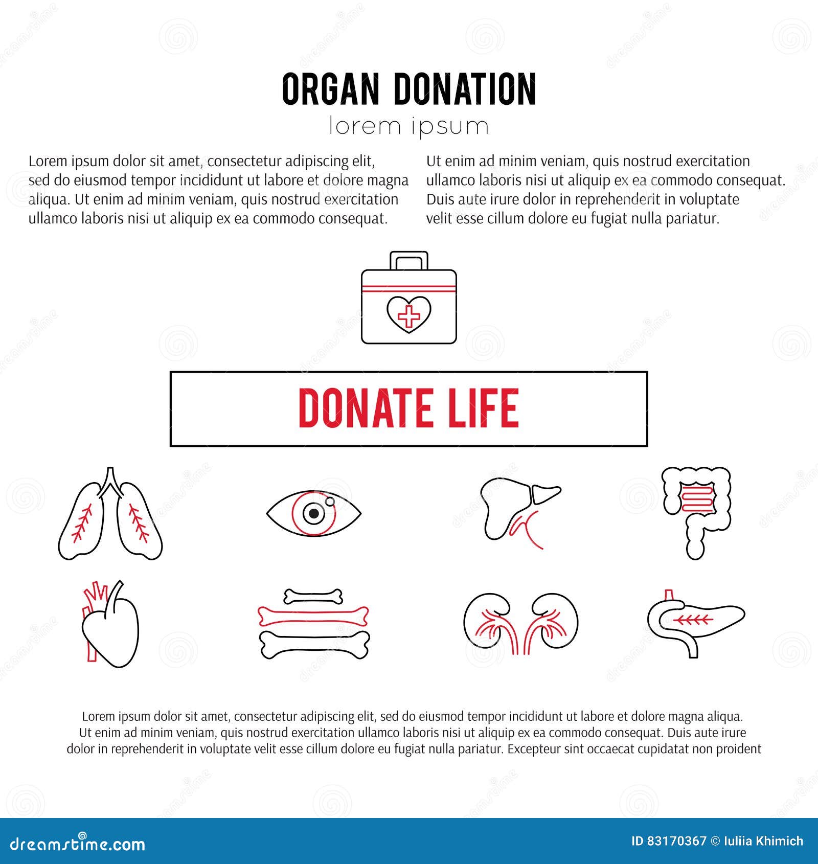 Organ Donation template stock vector. Illustration of design Throughout Organ Donor Card Template
