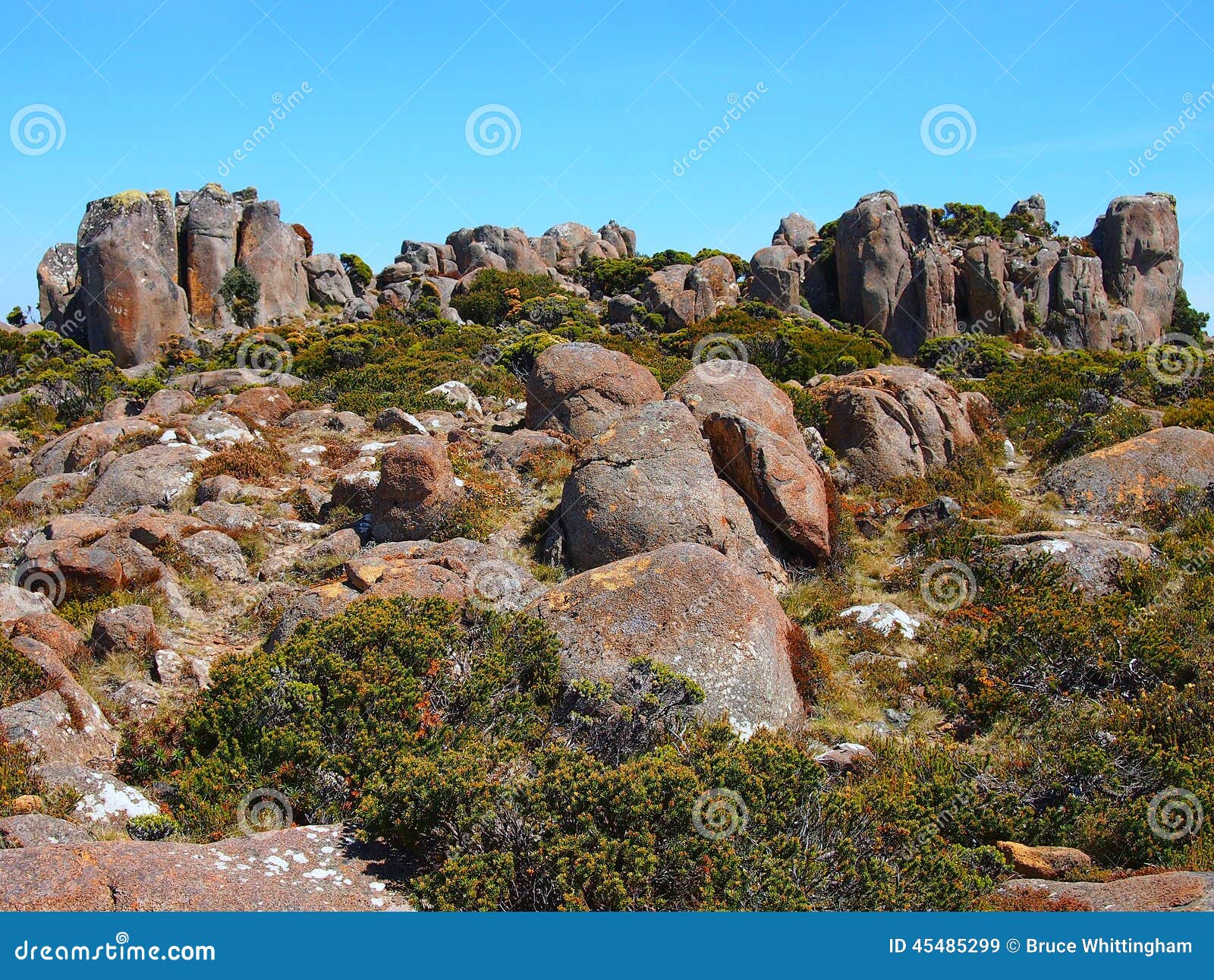 organ pipe rock formations, mount wellington