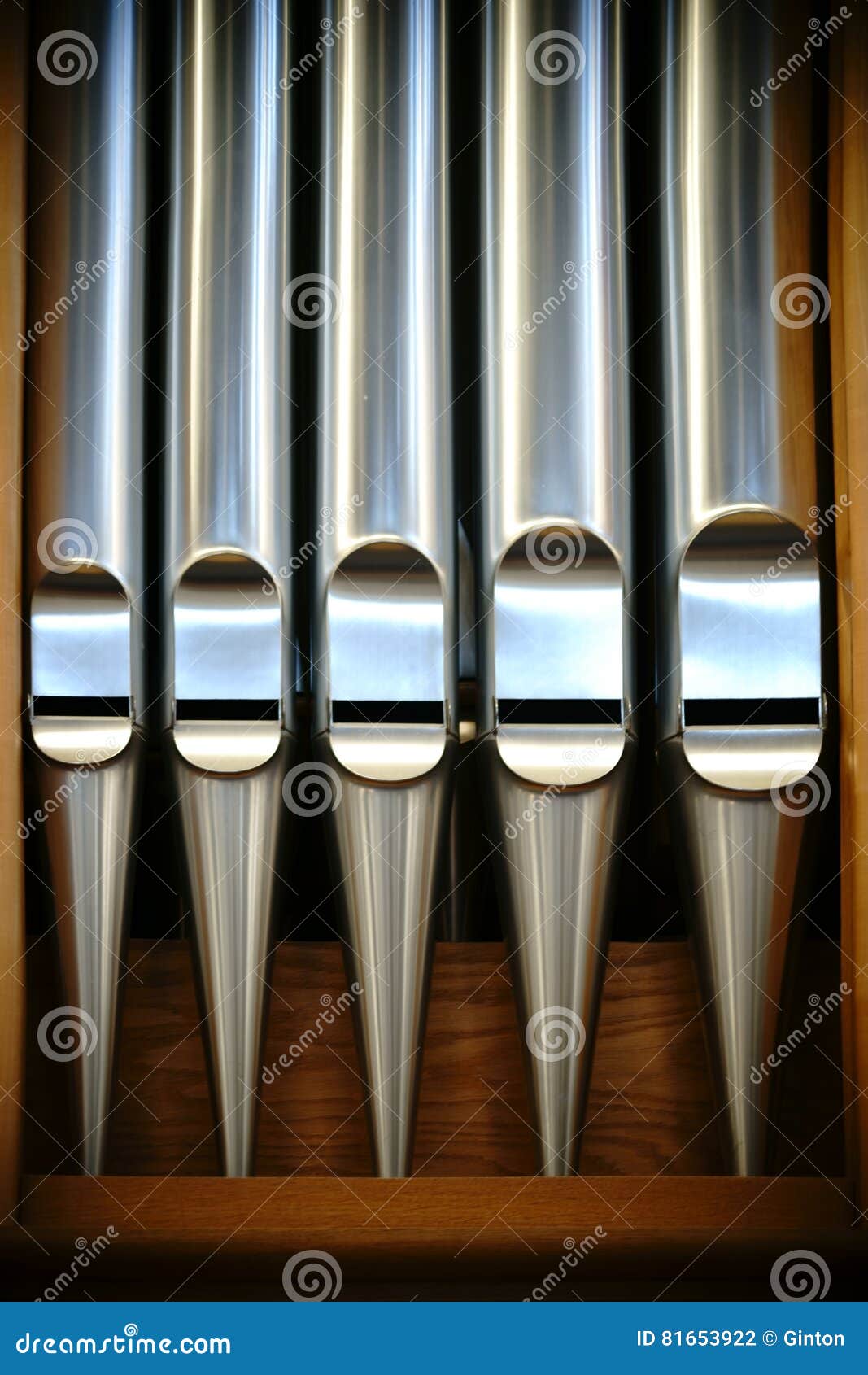 Organ Pipes stock photo. Image of chrome, clean, metallic 81653922