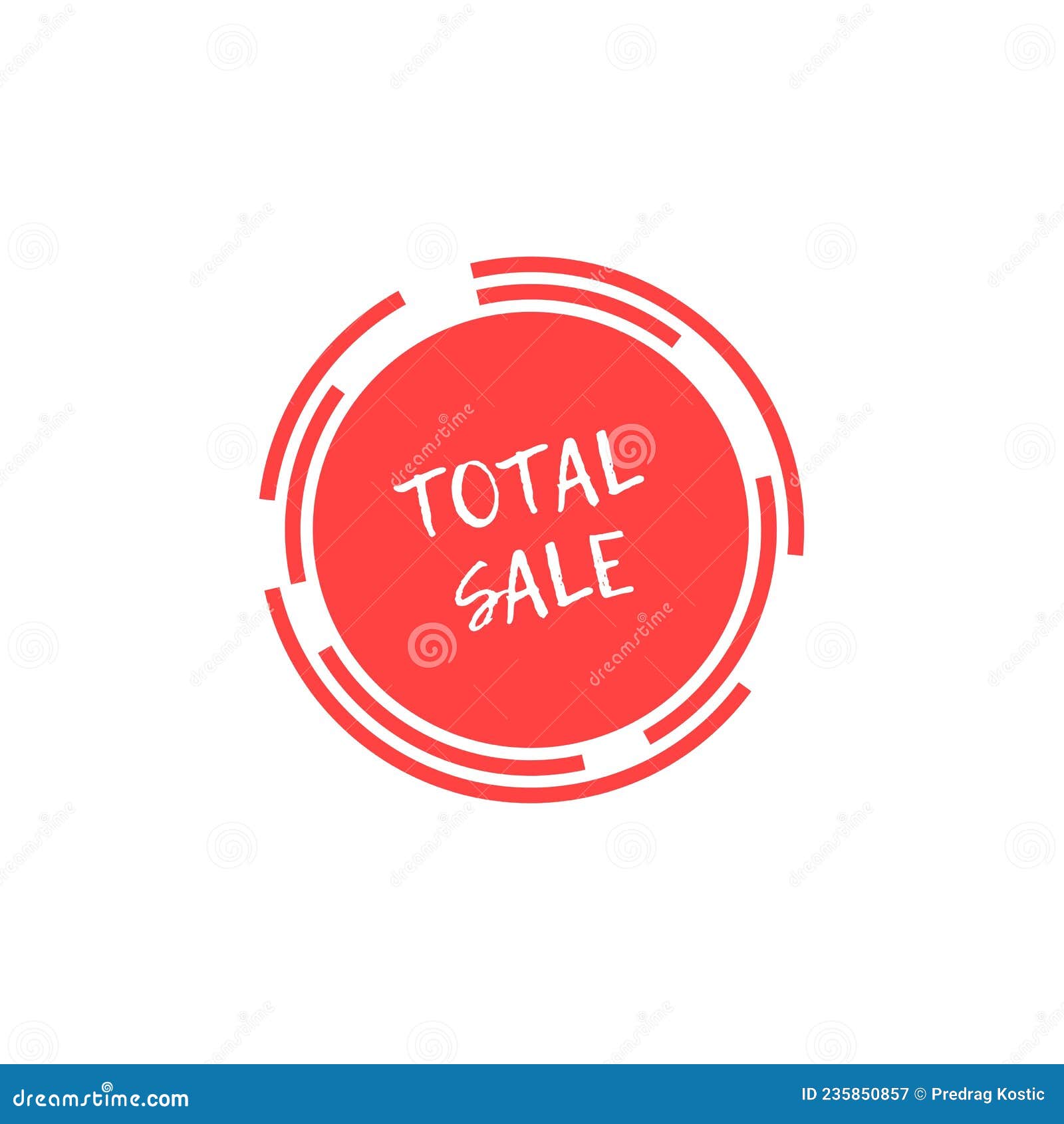 Total sale logo stock illustration. Illustration of shop 235850857