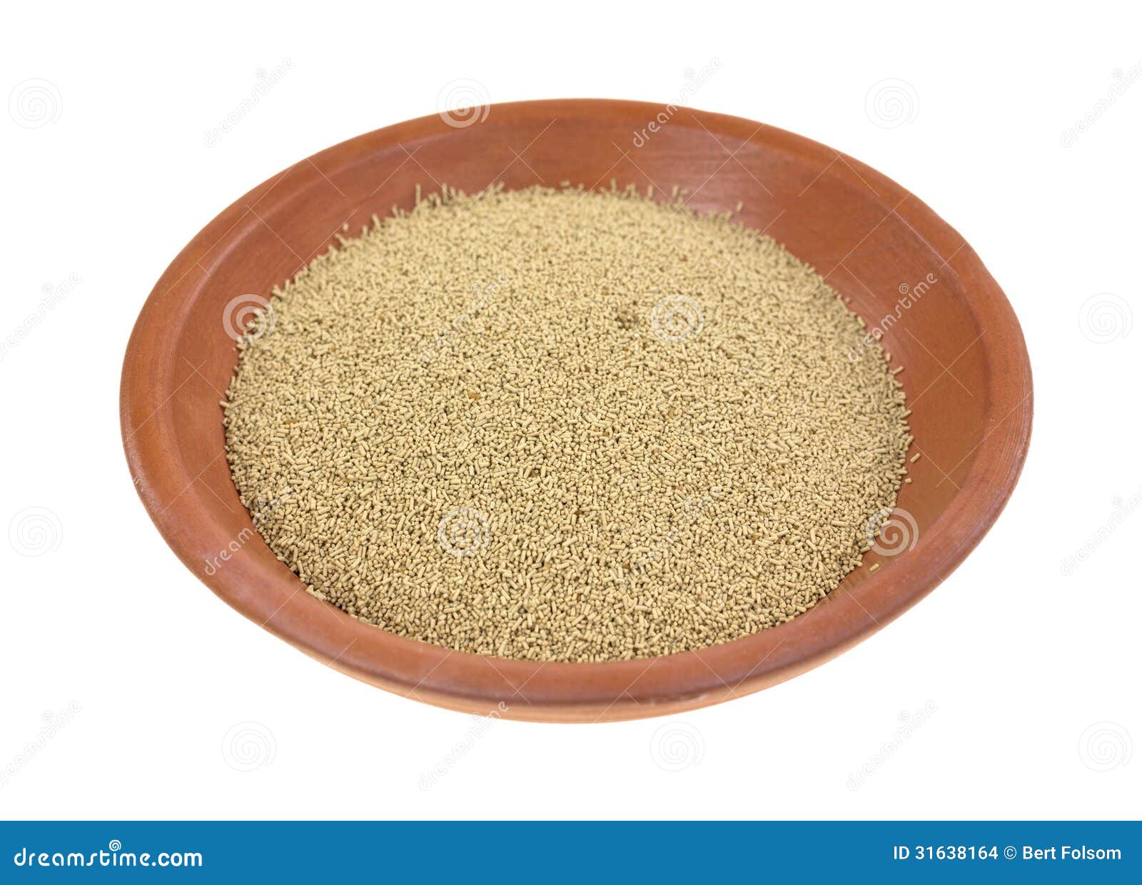 Organic Active Dry Yeast in Dish Stock Photo Image of agent, small