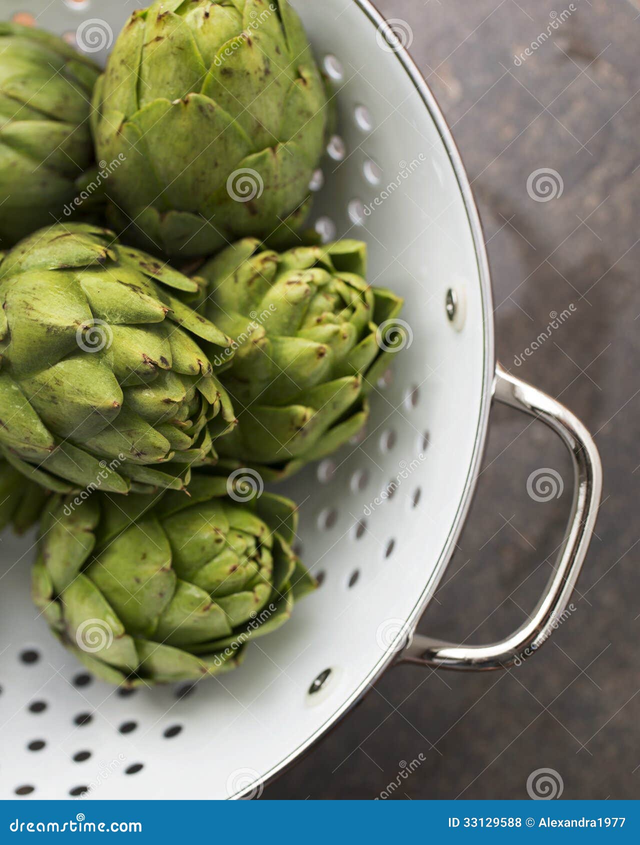 Organic Artichokes stock photo. Image of food, vegetarian 33129588