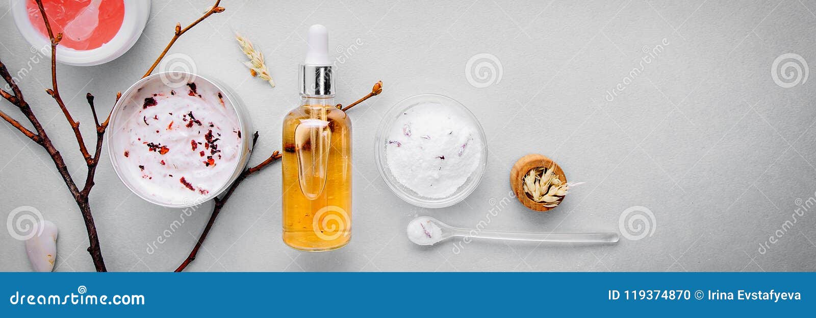 organic bio cosmetics with herbal ingredients .natural extract of amber, gold. oils serum .handmade