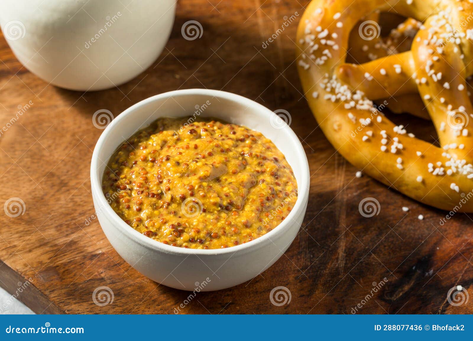 Organic Brown Spicy Grainy Mustard Stock Photo Image of grain, dijon