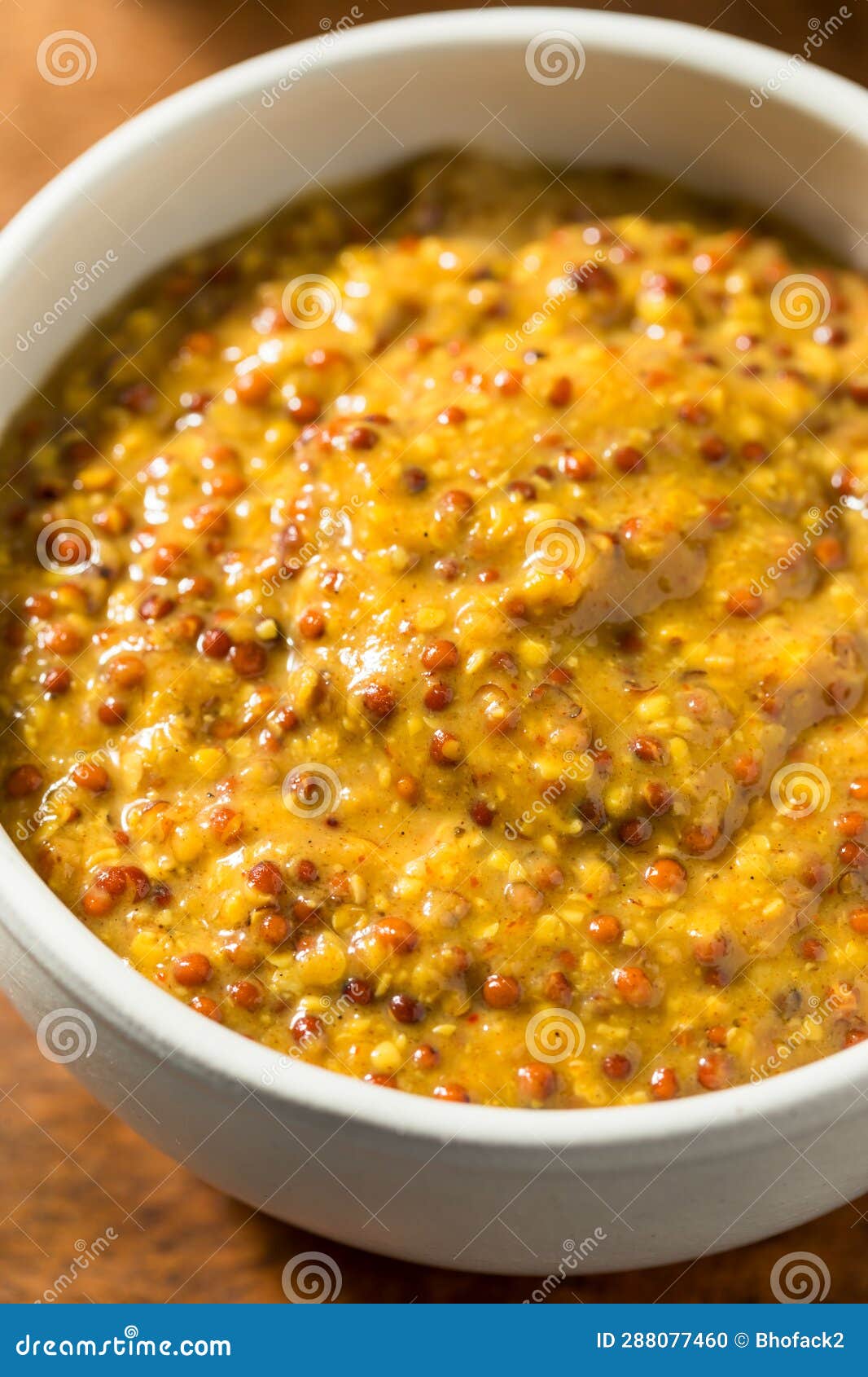Organic Brown Spicy Grainy Mustard Stock Photo Image of vegetarian