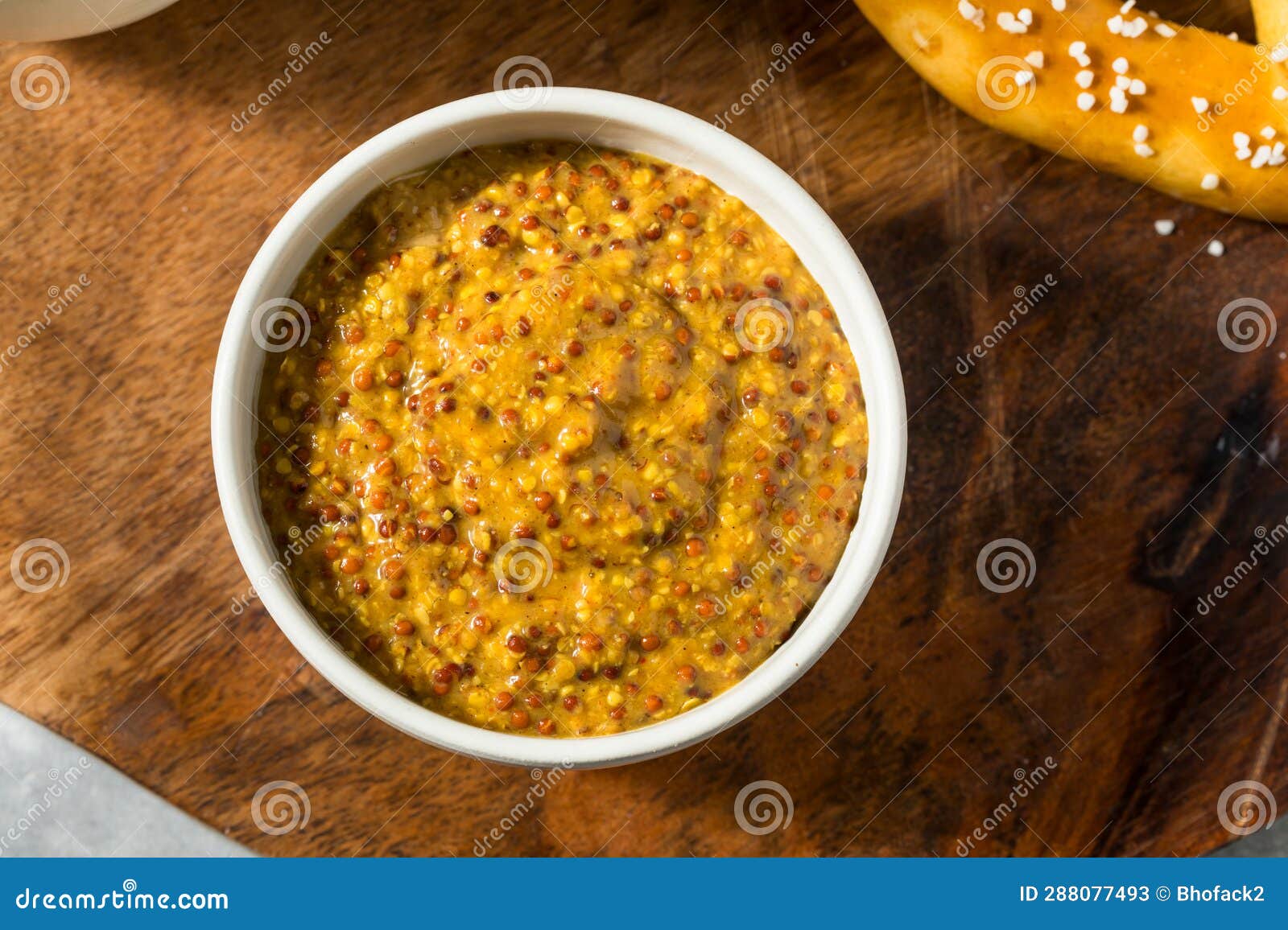 Organic Brown Spicy Grainy Mustard Stock Image Image of healthy