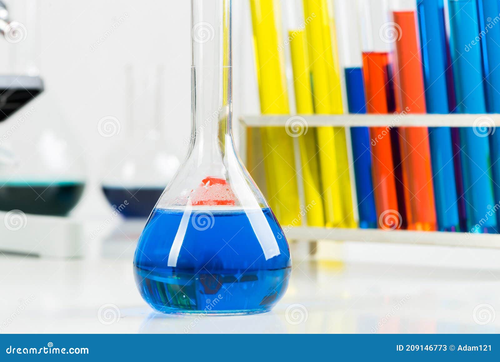 Organic Chemistry Laboratory Analysis and Testing Stock Image Image