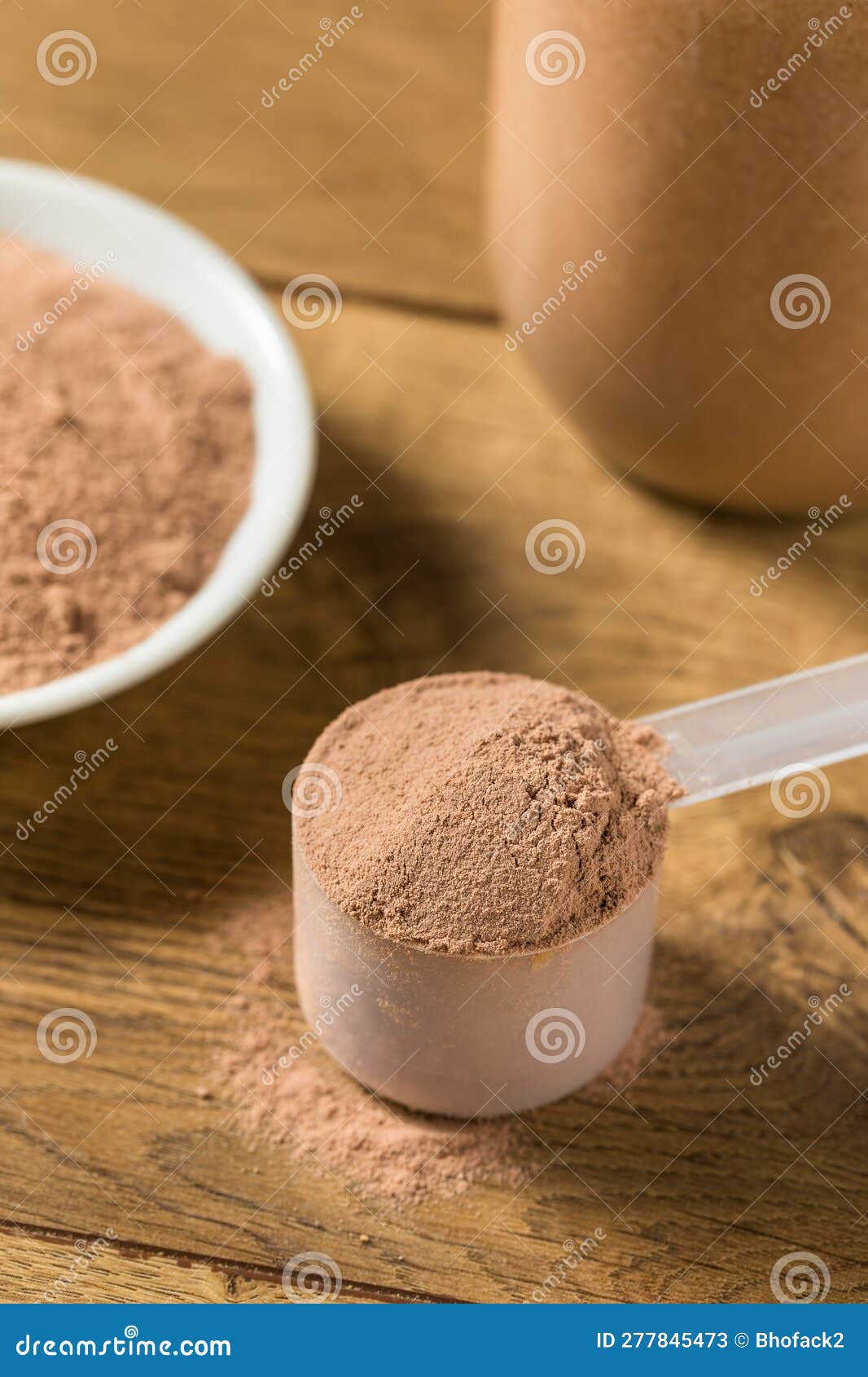 Organic Chocolate Whey Protein Powder Stock Image Image of ingredient