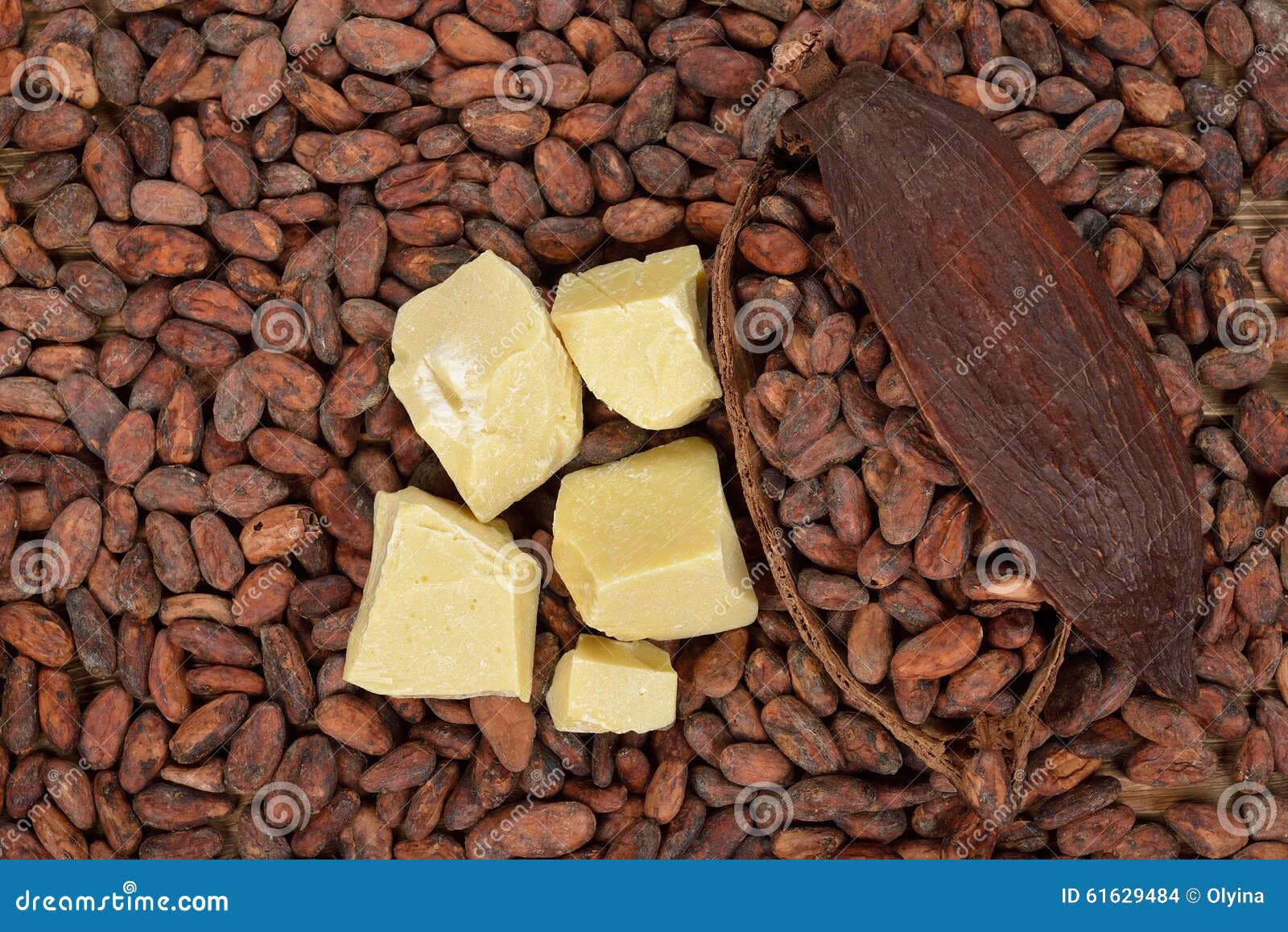 Organic Cocoa Butter, Cocoa Beans, Grated Cocoa Lump, Dark Chocolate On
