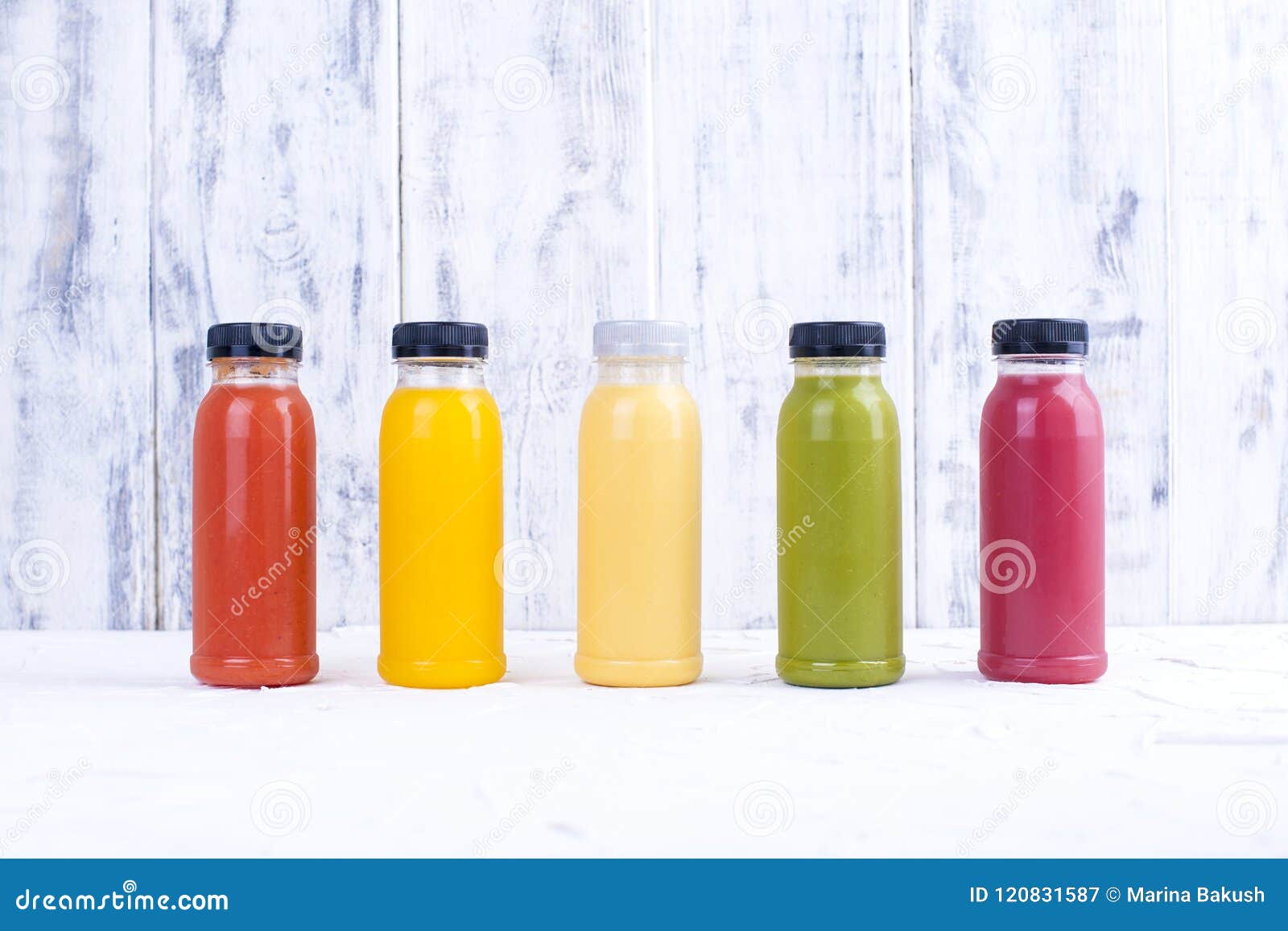 Organic Cold-pressed Raw Vegetable Juices in Glass Bottles. Vitamin and ...