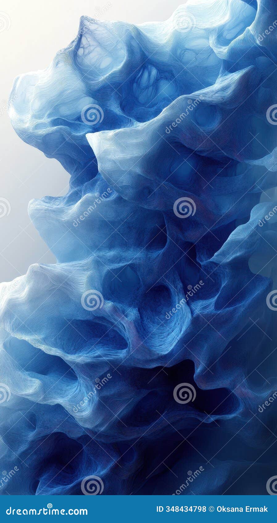 organic 3d s with layered, fluid textures and visible depth, combining dynamic contours