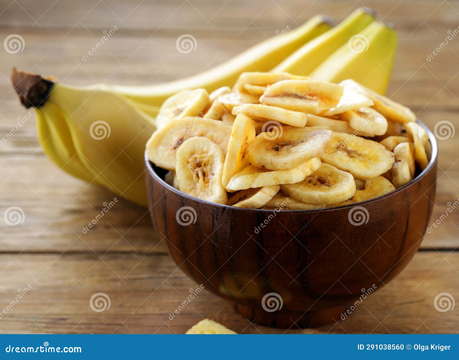 Organic dried bananas stock photo. Image of tasty, yellow 291038560