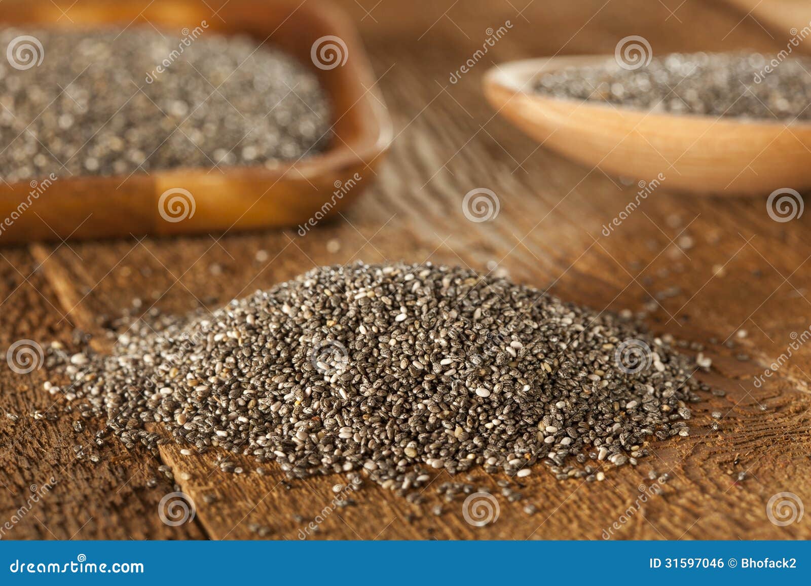 Organic Dry Chia Seeds stock photo. Image of nutrition 31597046