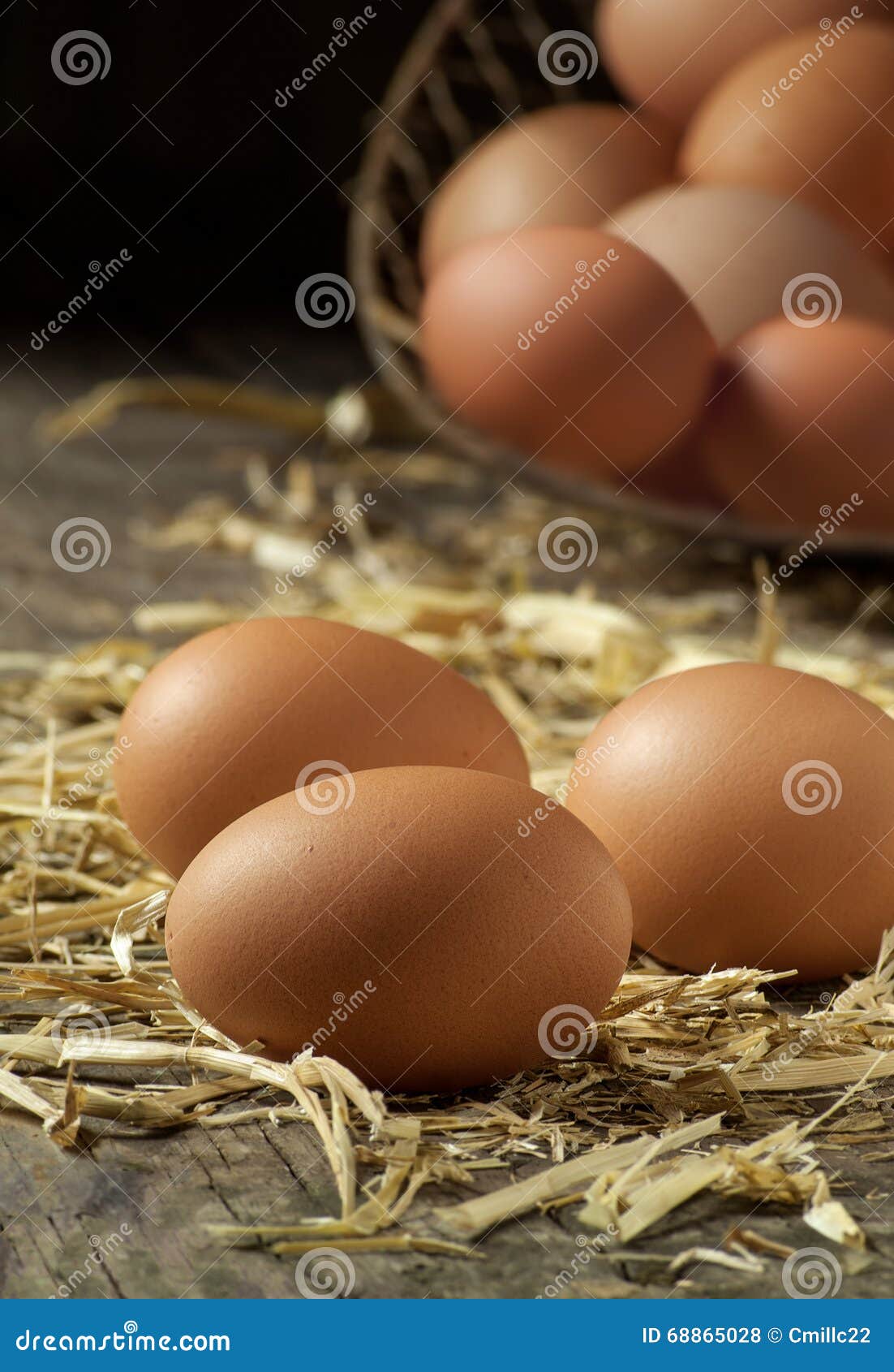 Organic farm fresh eggs stock photo. Image of eggshell 68865028