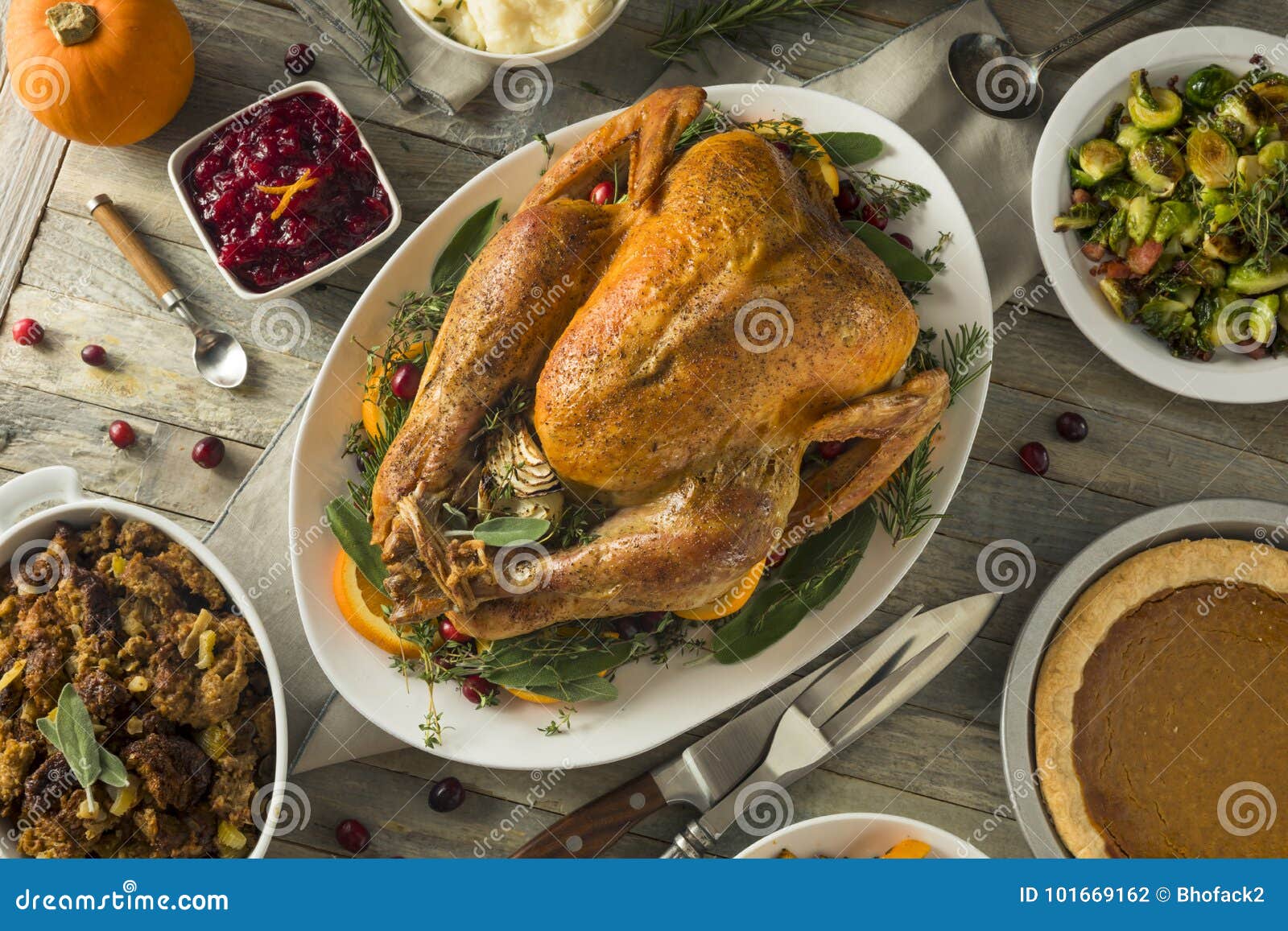 Organic Free Range Homemade Thanksgiving Turkey Stock Photo - Image of ...