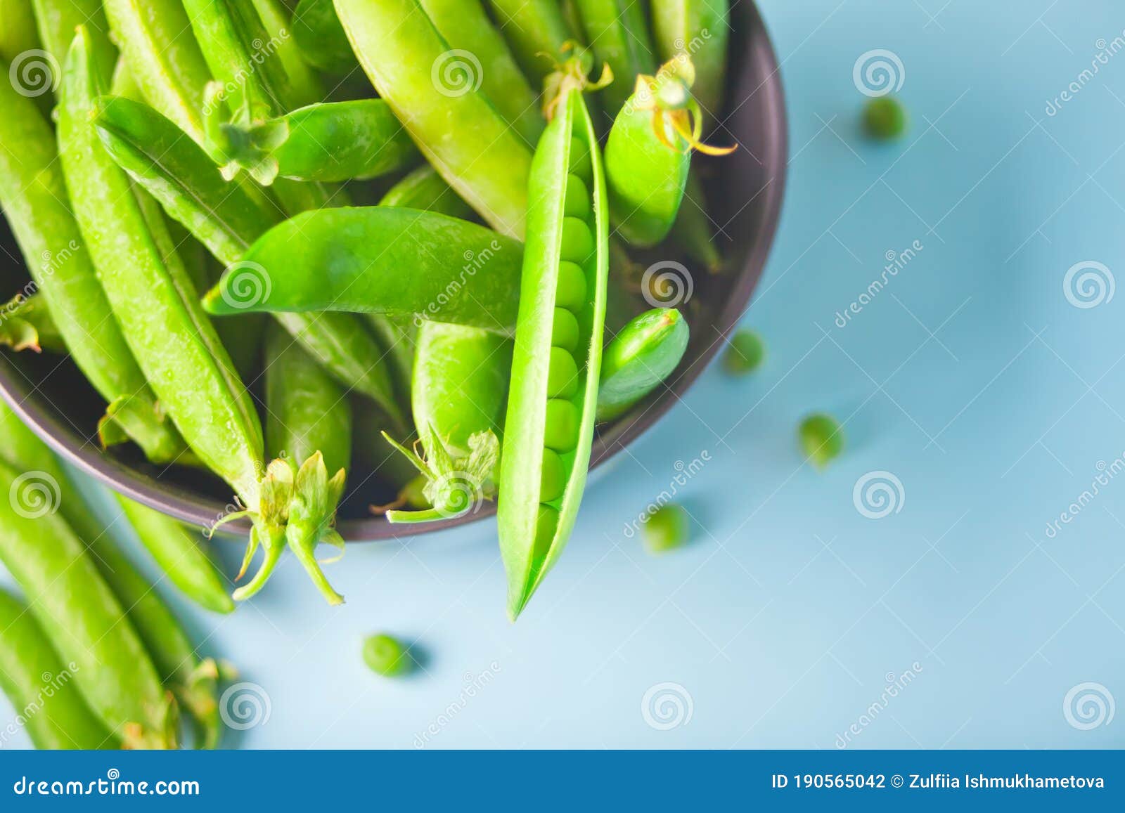 Organic Fresh Green Peas and Pea Pods Stock Photo Image of organic