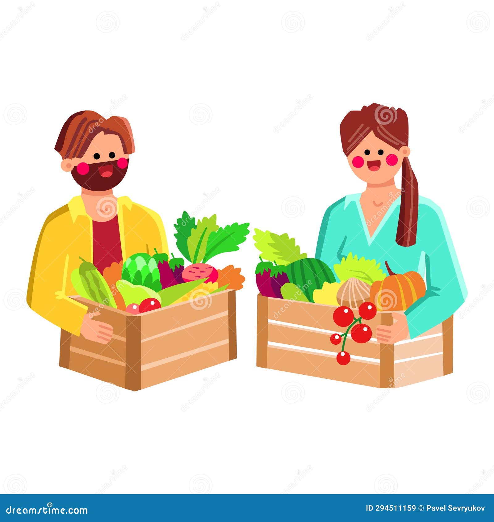 Organic Fresh Produce Vector Stock Vector - Illustration of fruit ...