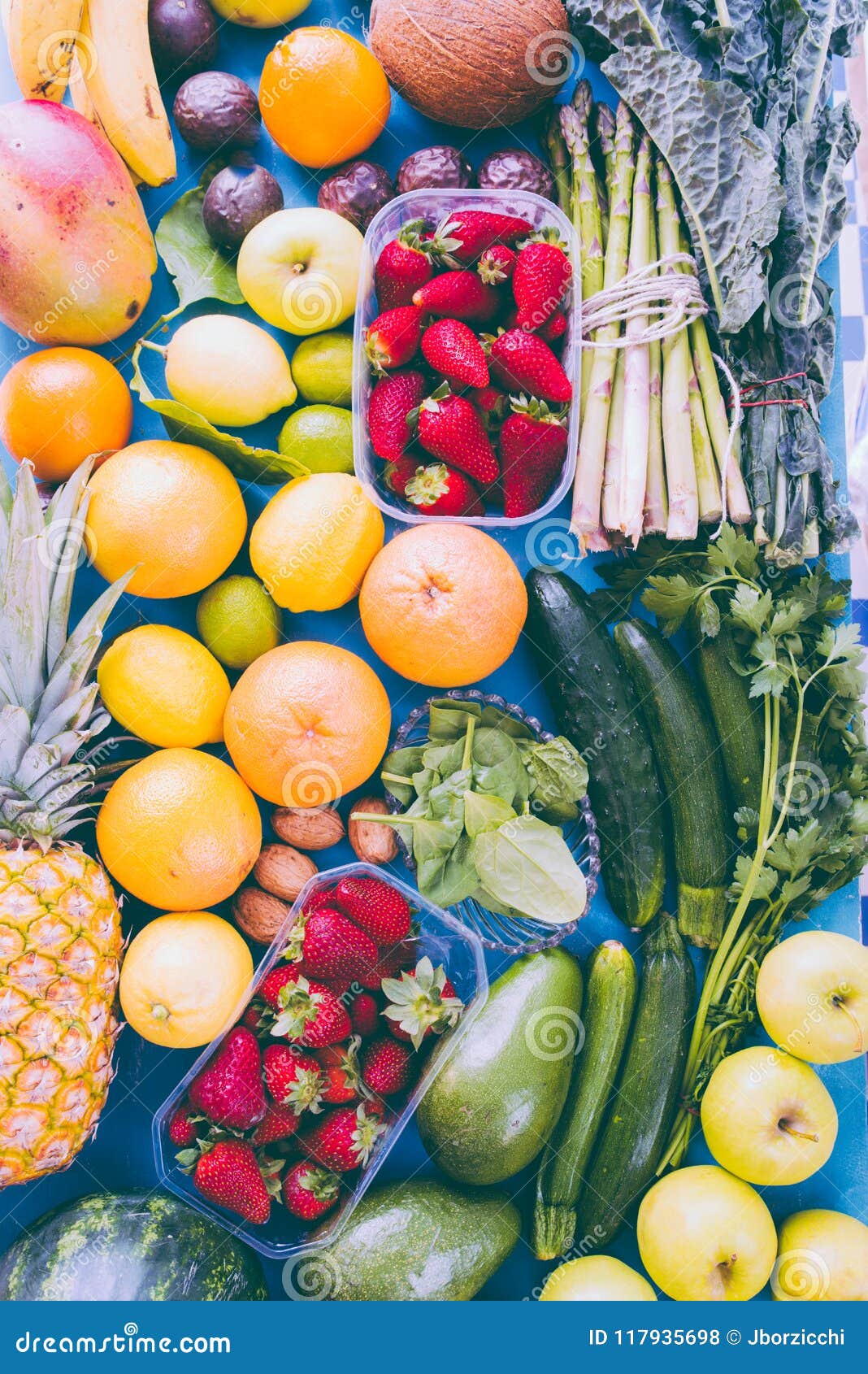 Organic Fruit and Veggie Wallpaper Stock Photo - Image of asparagus,  composition: 117935698