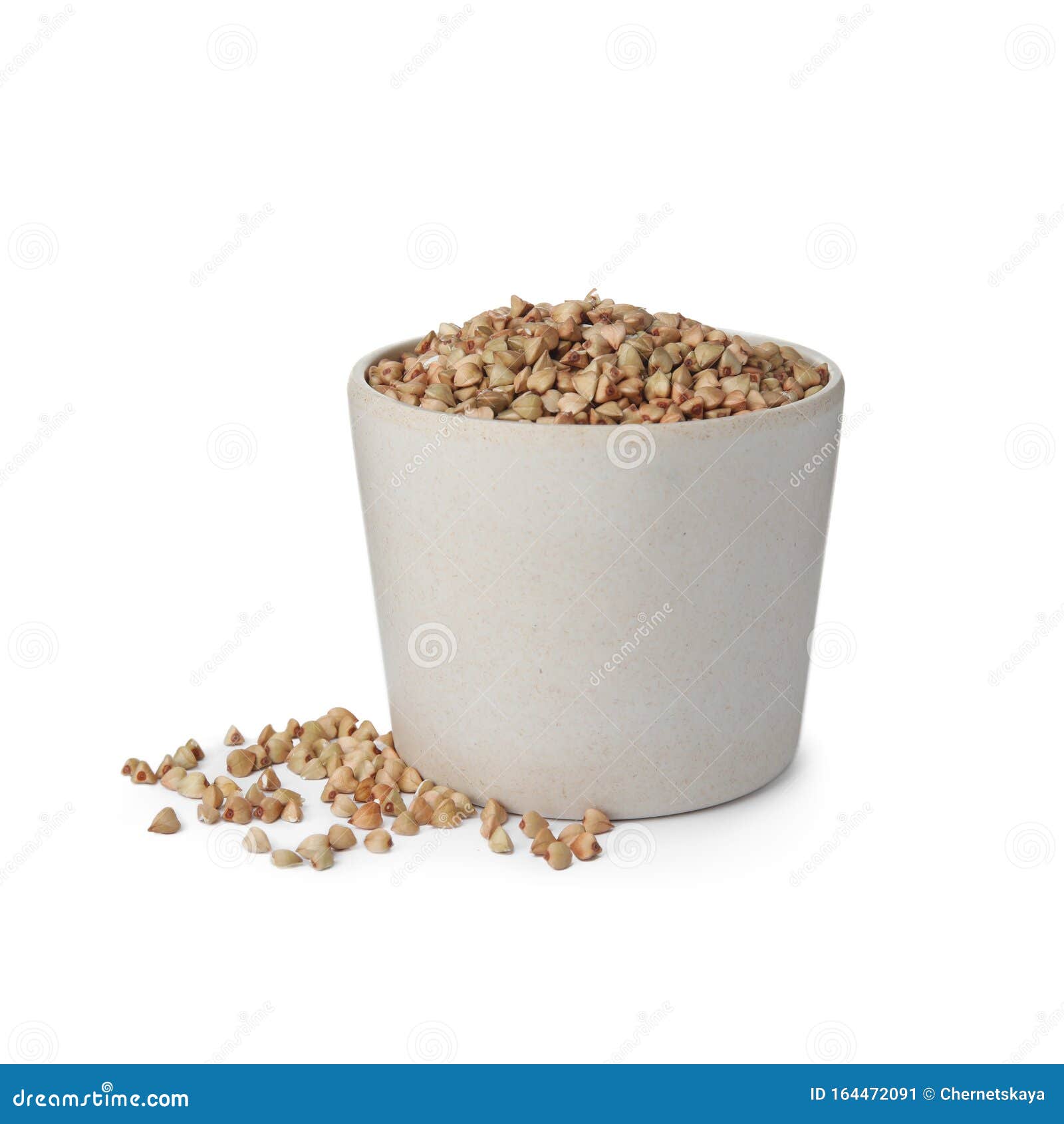 Organic Green Buckwheat in Bowl Isolated Stock Image Image of dietary, natural 164472091