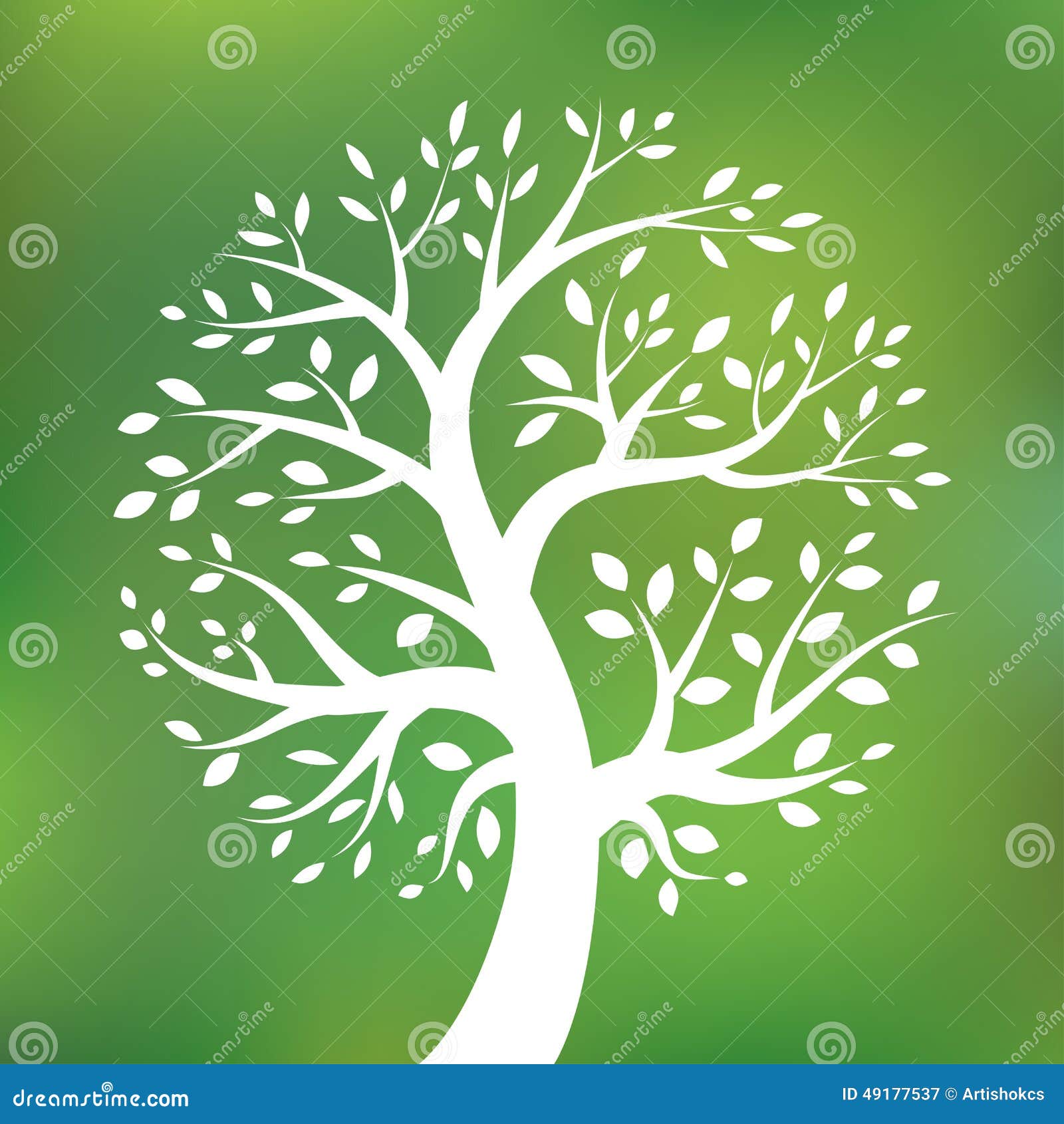  Organic  Green Tree  Logo Eco Emblem Ecology Stock Vector 