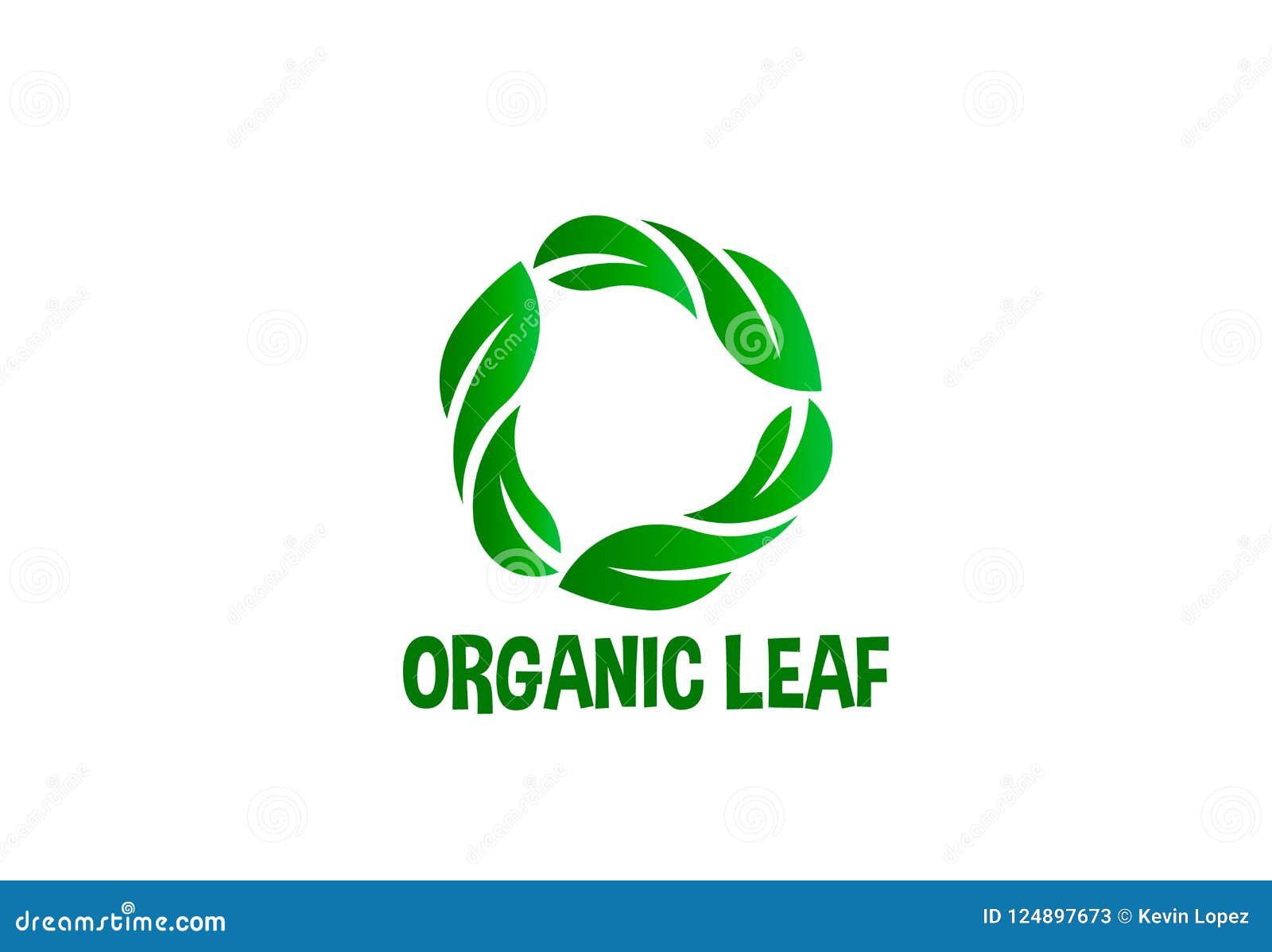 Organic Leaf Circle Logo Vector Stock Vector Illustration of grass