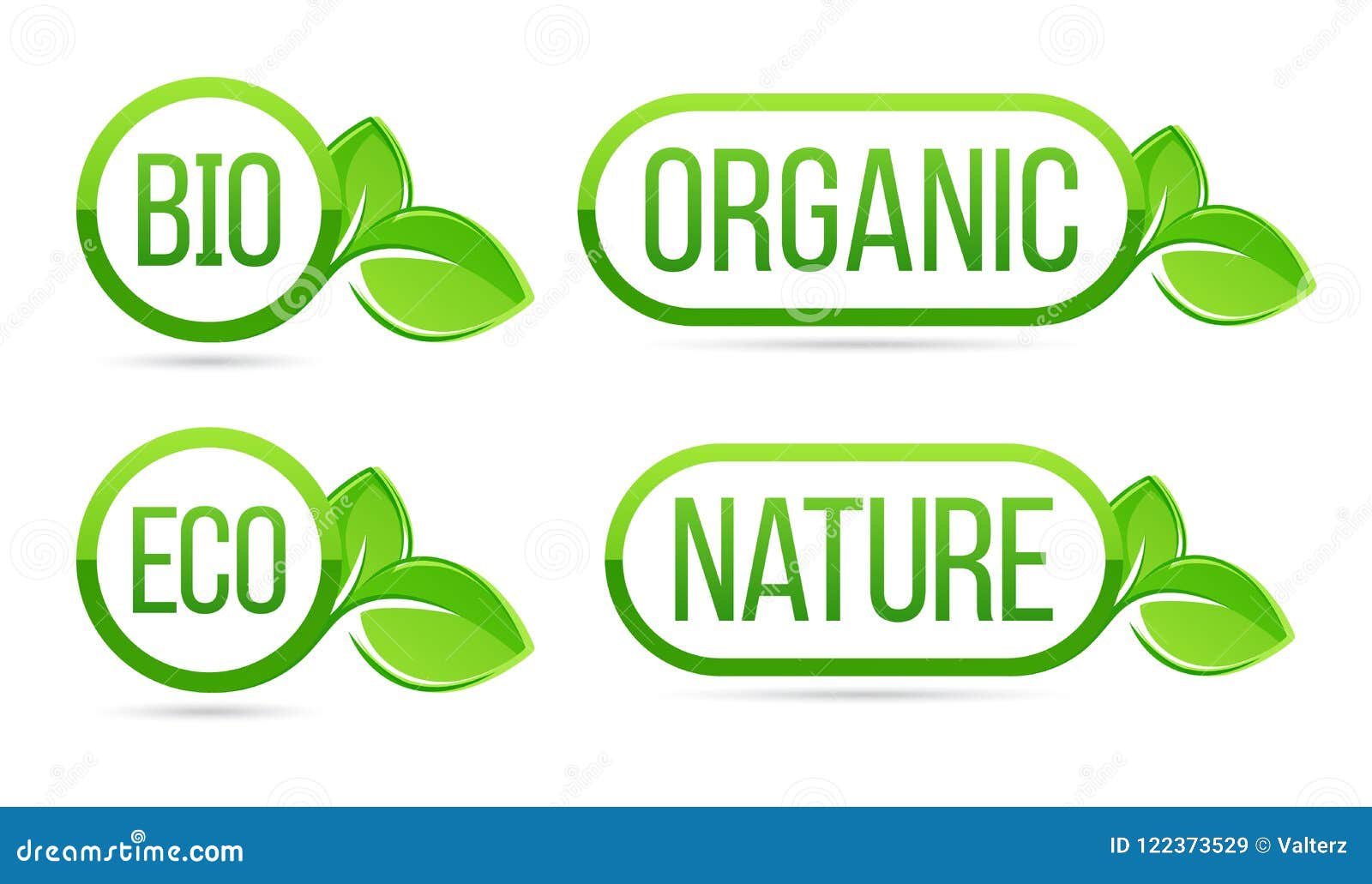 varm Logisk Rusten Organic, Natural, Bio, Eco Vector Labels. Eco, Bio, Organic, Nature Green  Fresh Leaves Elements. Stock Vector - Illustration of graphic, plant:  122373529
