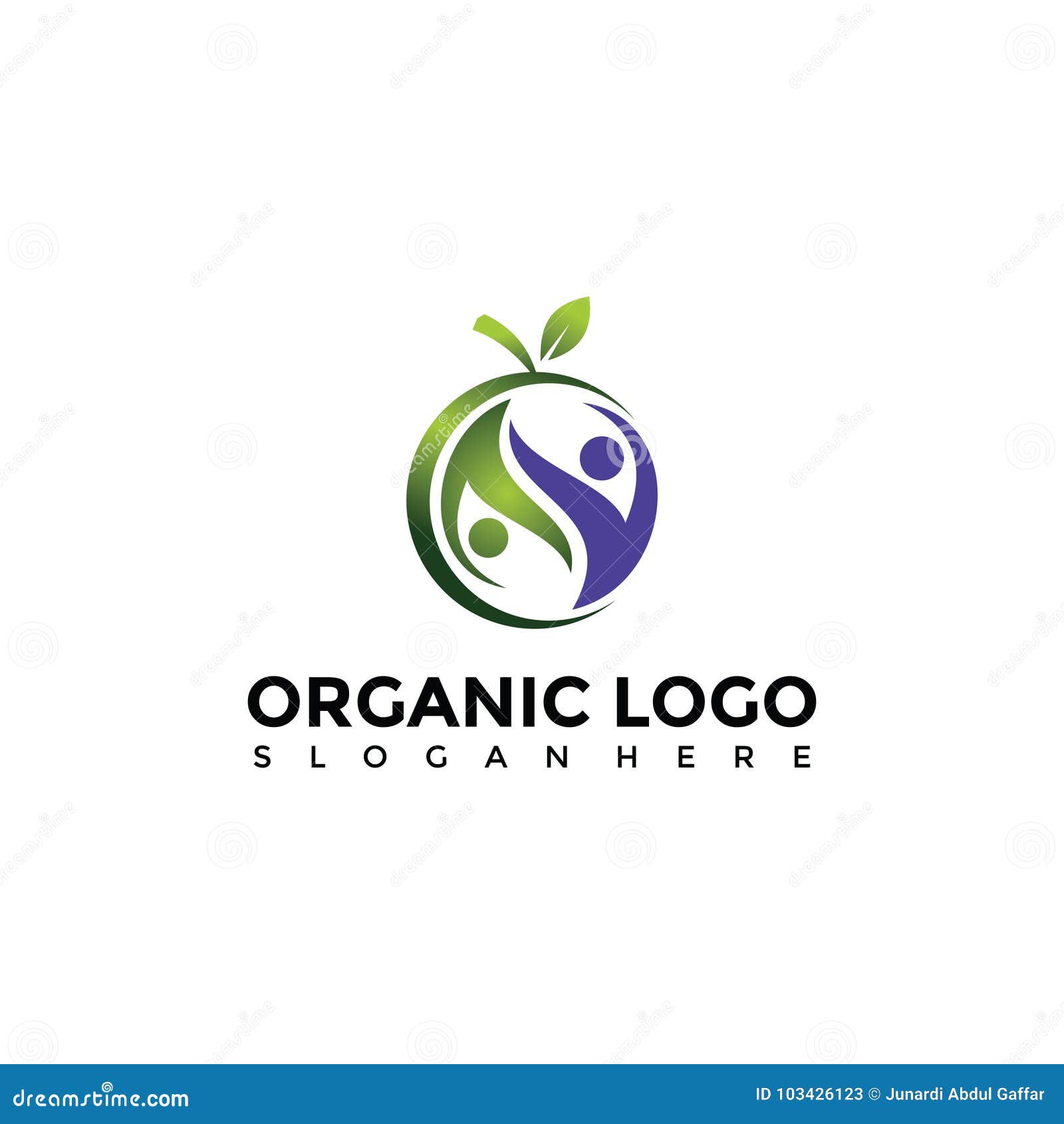 Organic and Nature Logo Template. Vector Eps.10 Stock Vector Illustration of vegetarian