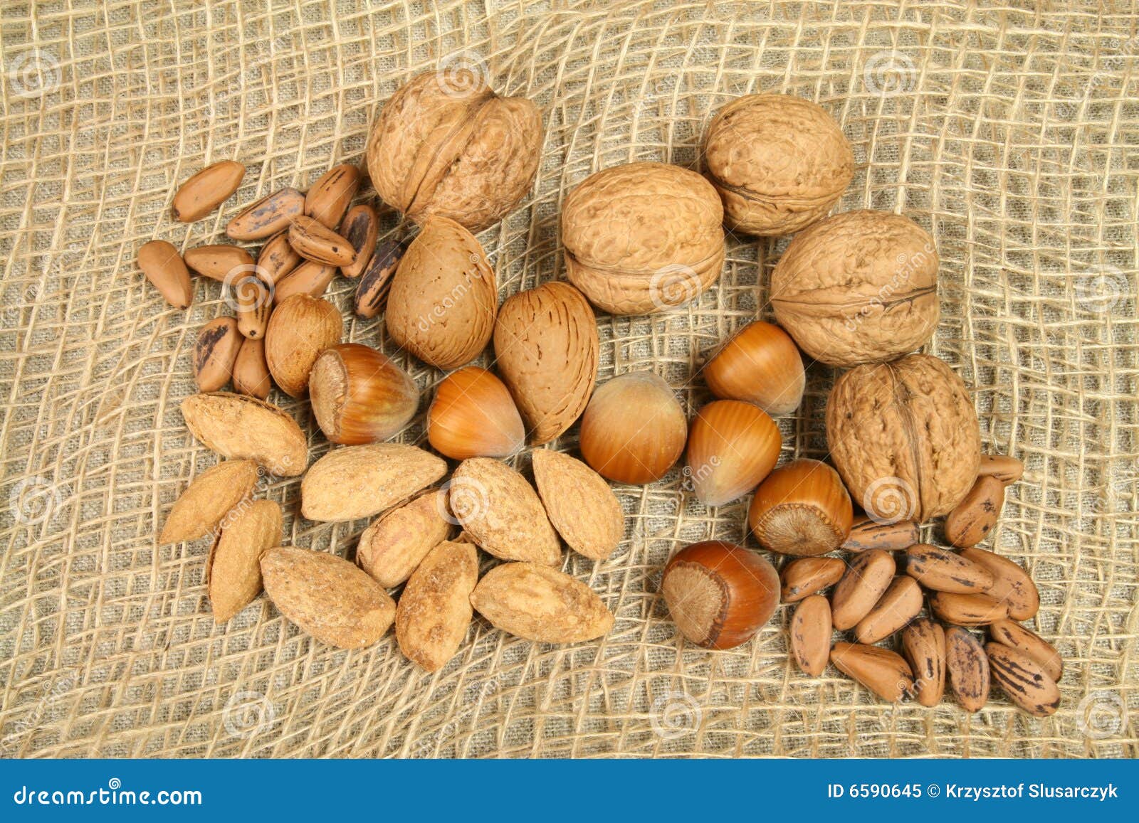 Organic nuts stock image. Image of cuisine, almond, diversity 6590645