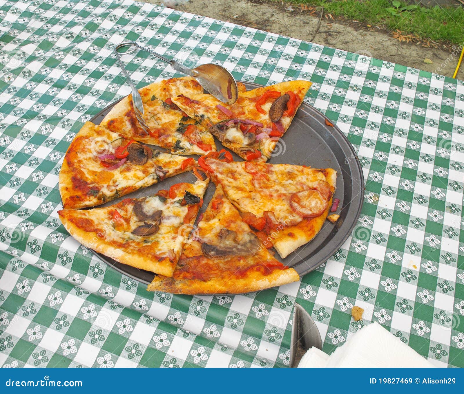 Organic pizza stock image. Image of slice, serving, olives 19827469