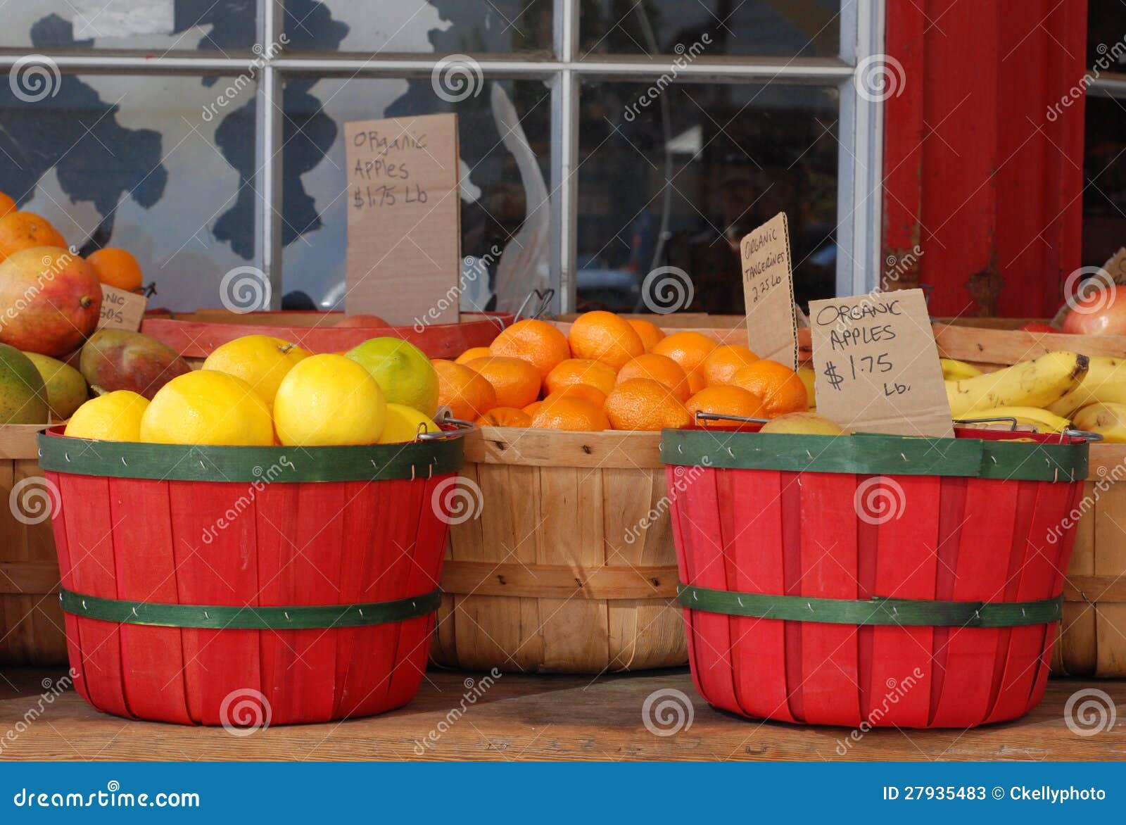 Organic Produce for Sale, in Baskets Stock Image Image of nutrition