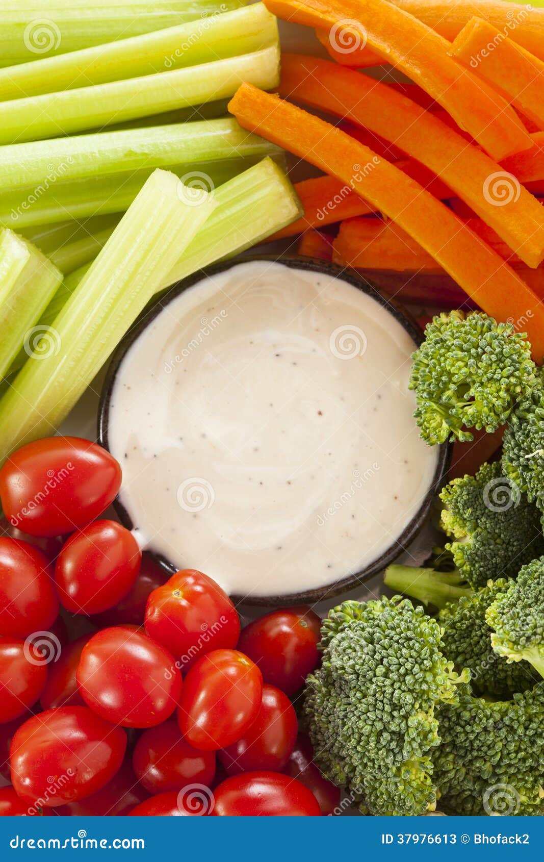 Organic Raw Vegetables with Ranch Dip Stock Image Image of snack, organic 37976613