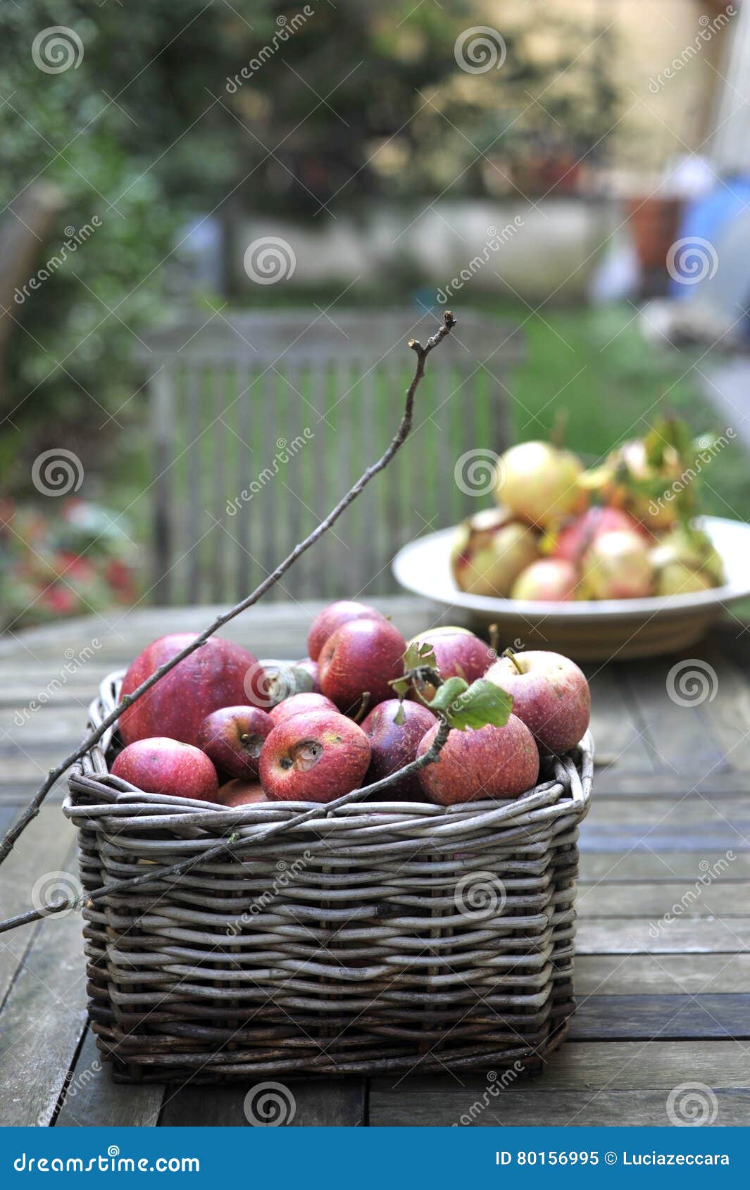 organic red apples