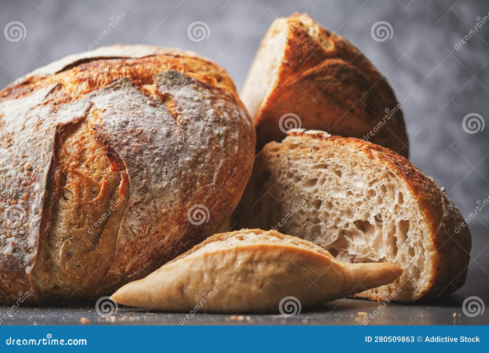 Organic sourdough breads stock image. Image of organic 280509863