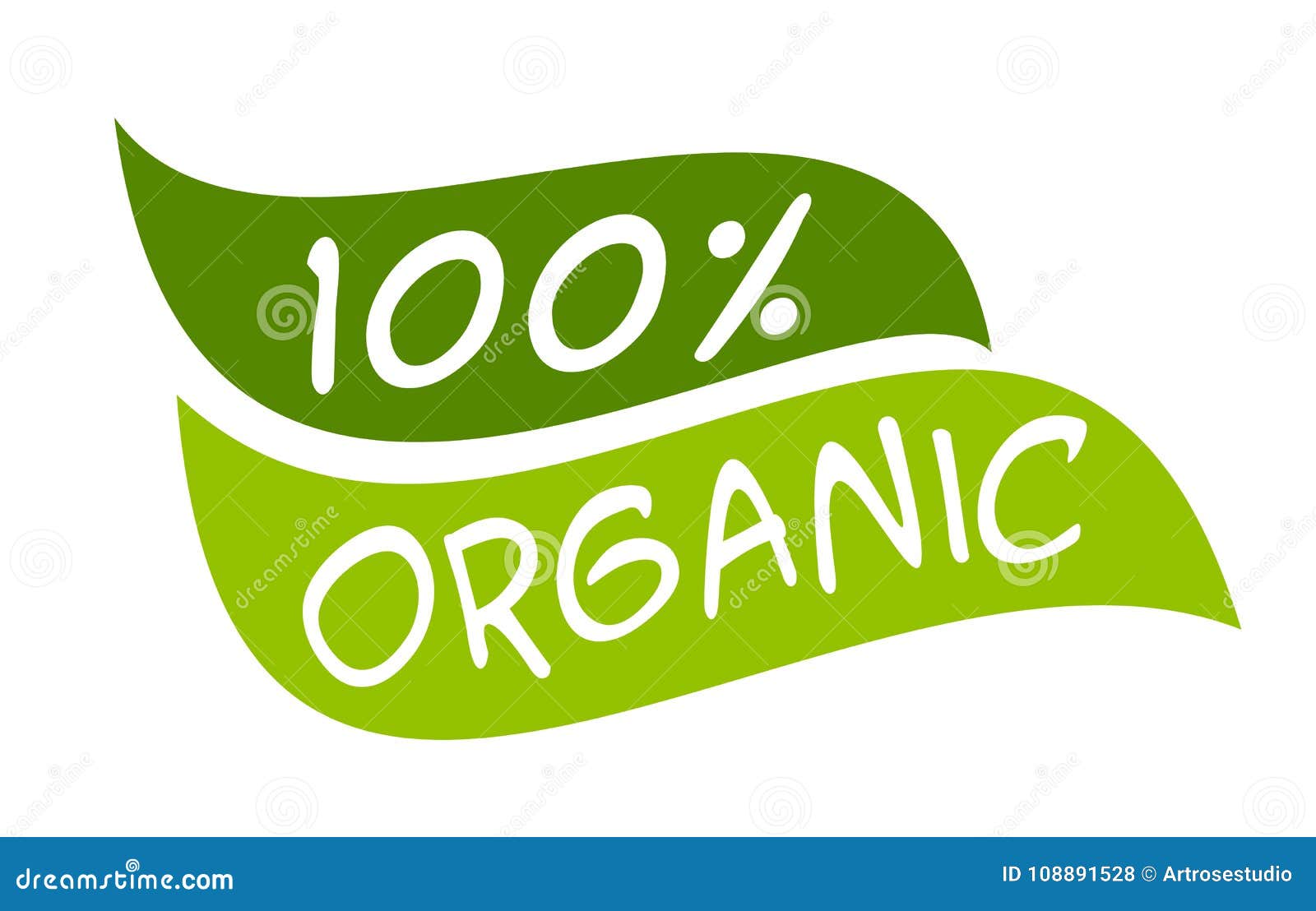 organic 100% sticker