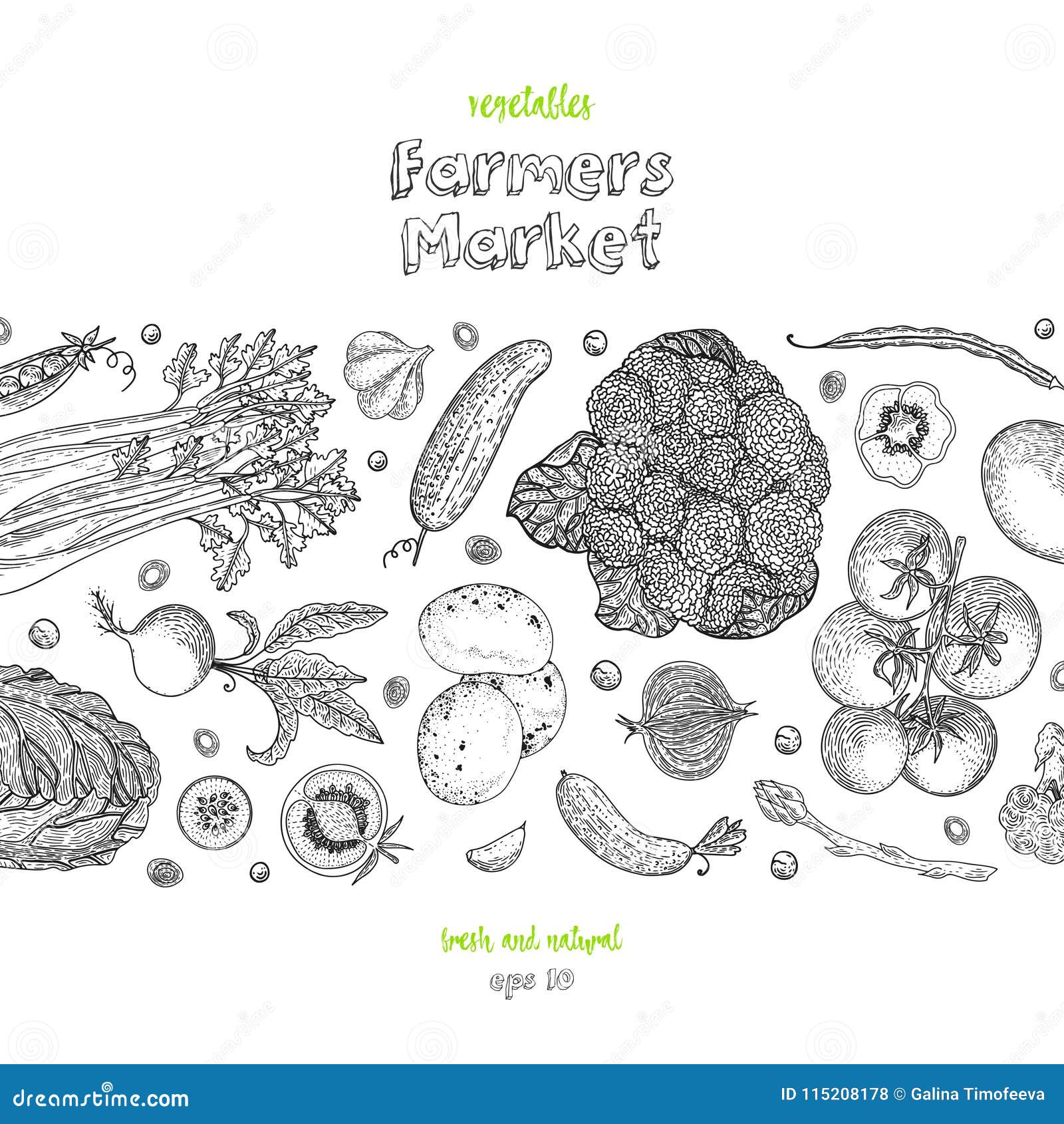 Hand Drawn Colorful Set Healthy Food Stock Vector (Royalty Free) 1353964388  | Shutterstock
