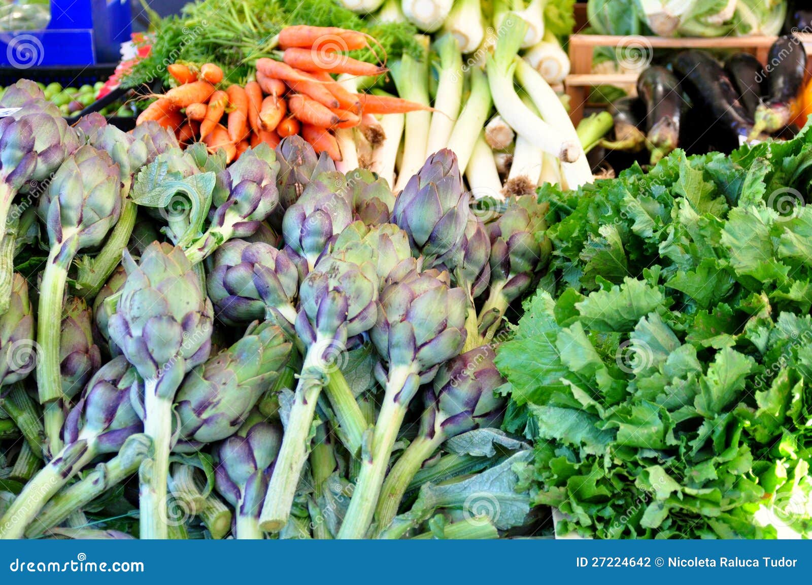 Organic Vegetables Market in Italy Stock Photo Image of healthy