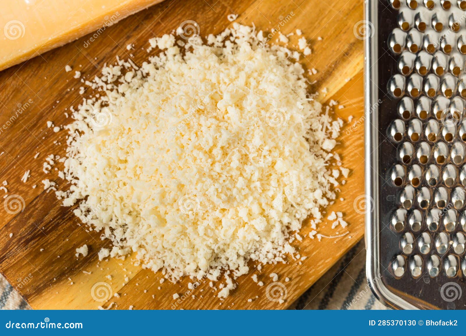 Organic White Grated Parmesan Cheese Stock Photo Image of grated
