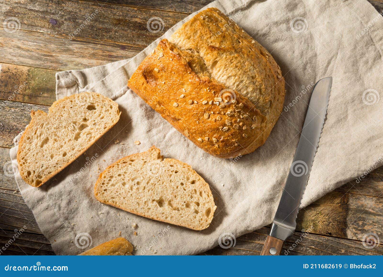Organic Whole Wheat Bread Loaf Stock Image Image of healthy, sliced