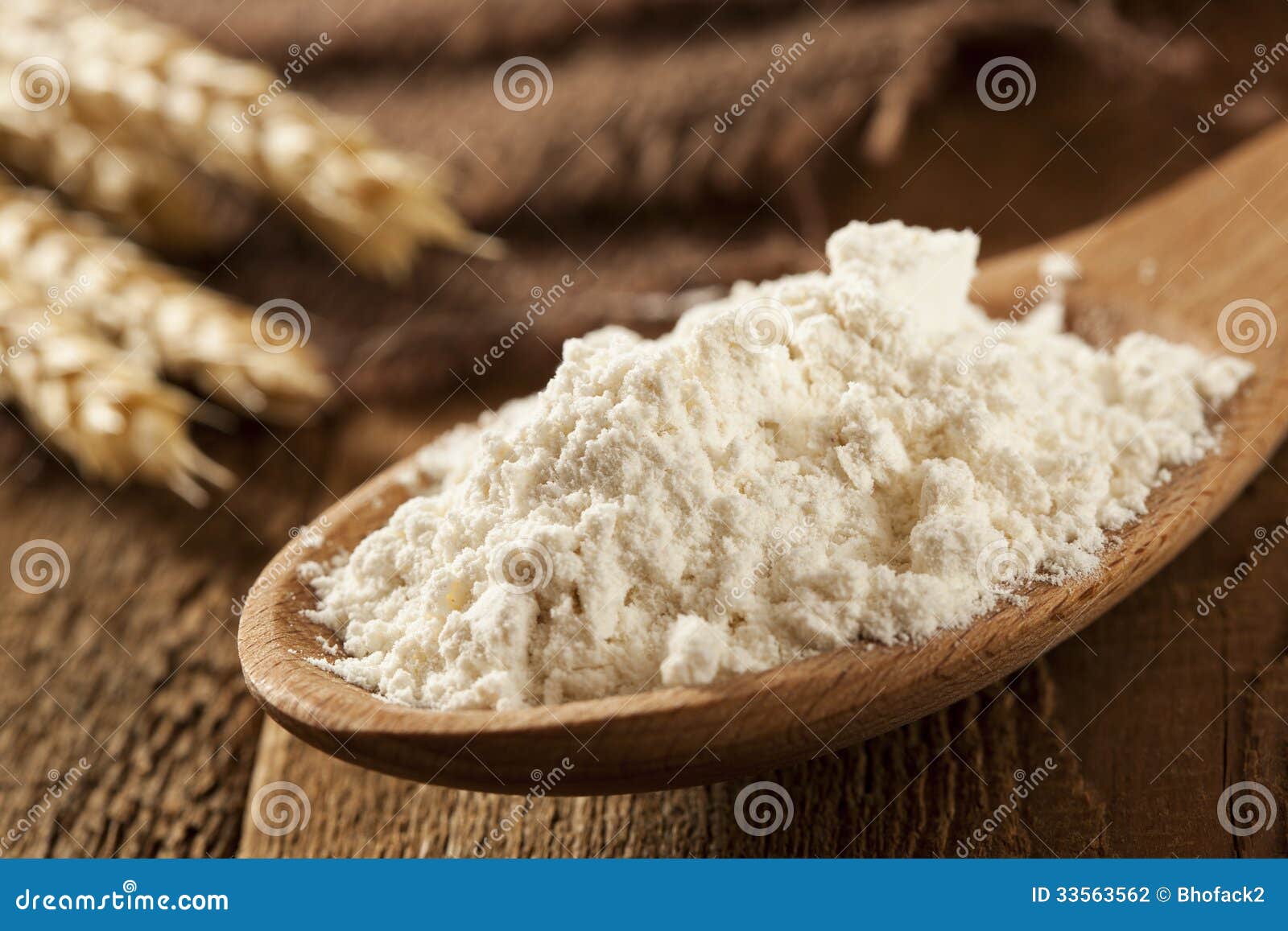 Organic Whole Wheat Flour stock photo. Image of wholemeal 33563562