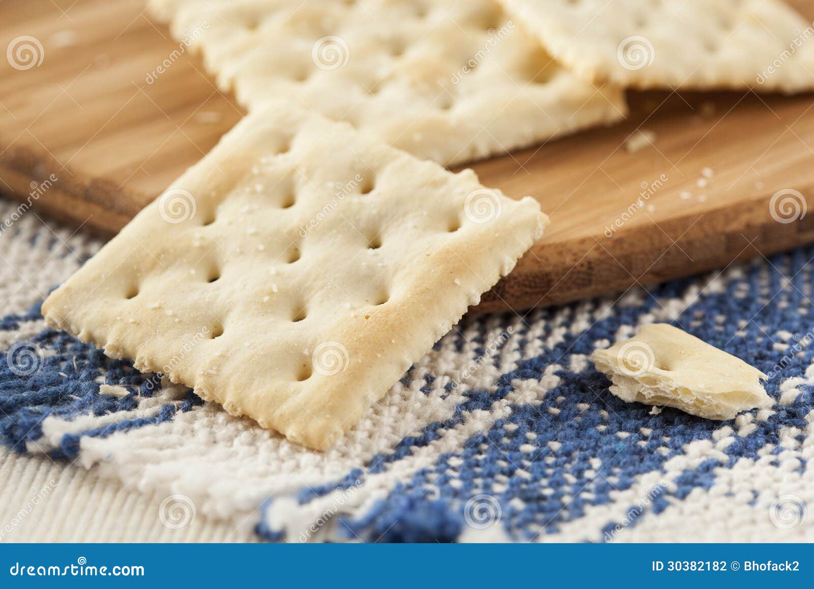 Organic Whole Wheat Soda Crackers Stock Photo Image of thin, biscuit