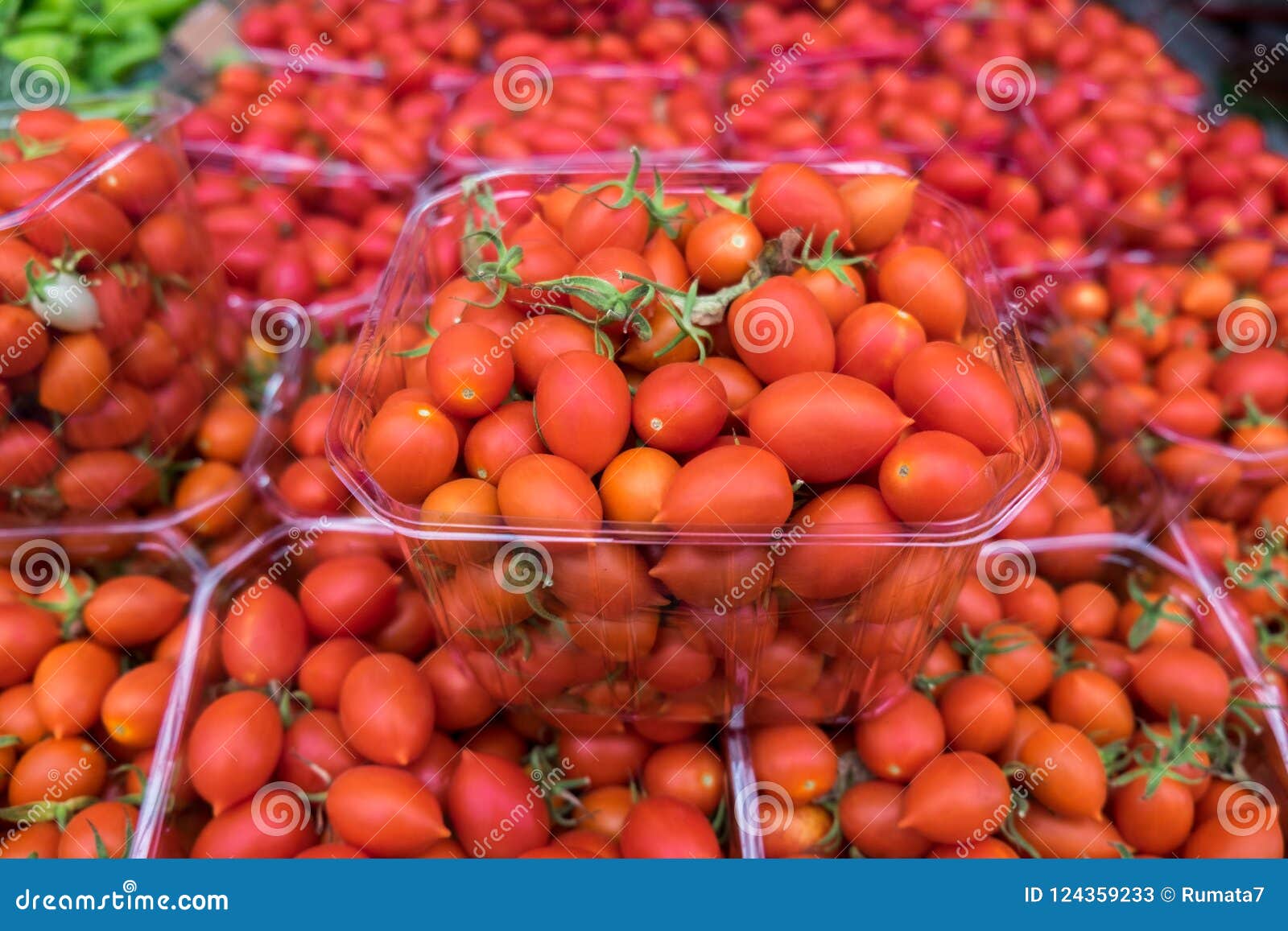 Organics Cherry Tomatoes for Sale at City Market Stock Image - Image of ...