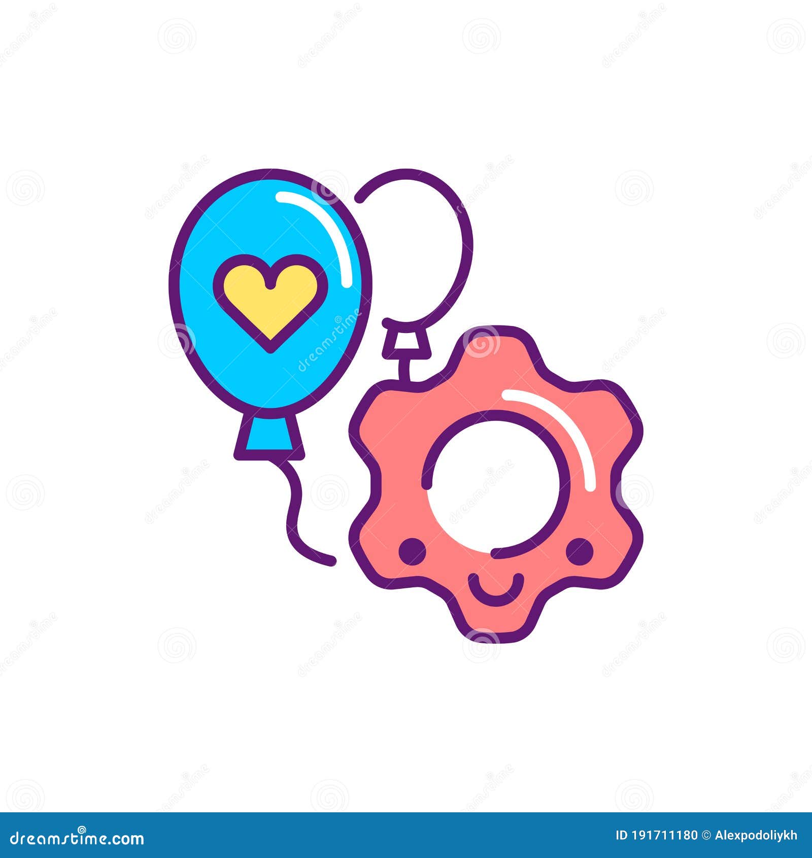 organization of entertainment events line color icon. event management. sign for web page, mobile app, button, logo. 