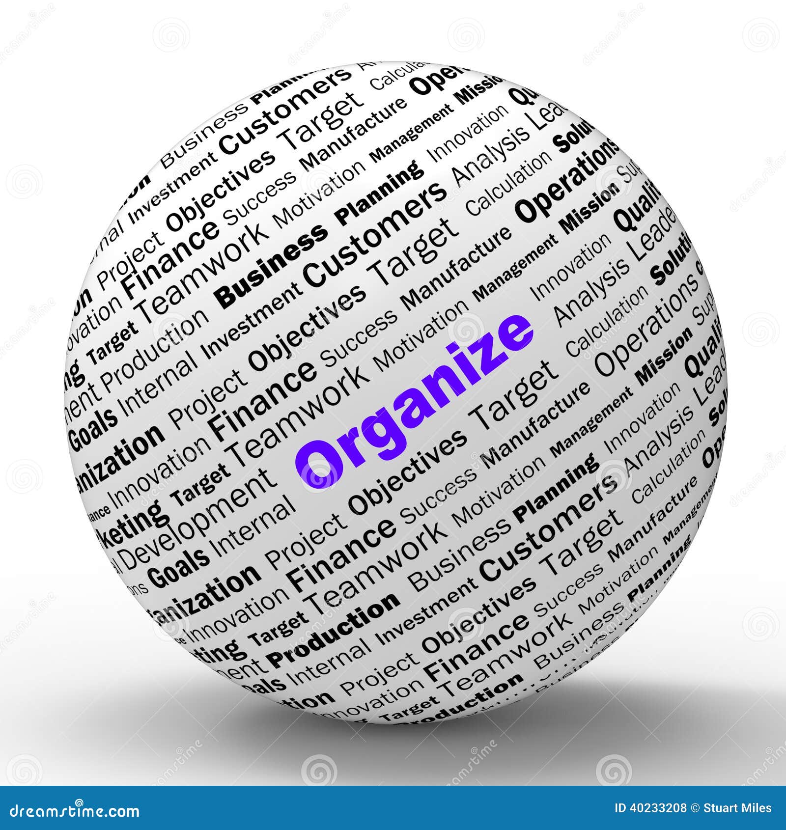 Organize Sphere Definition Shows Structured Files Stock ...