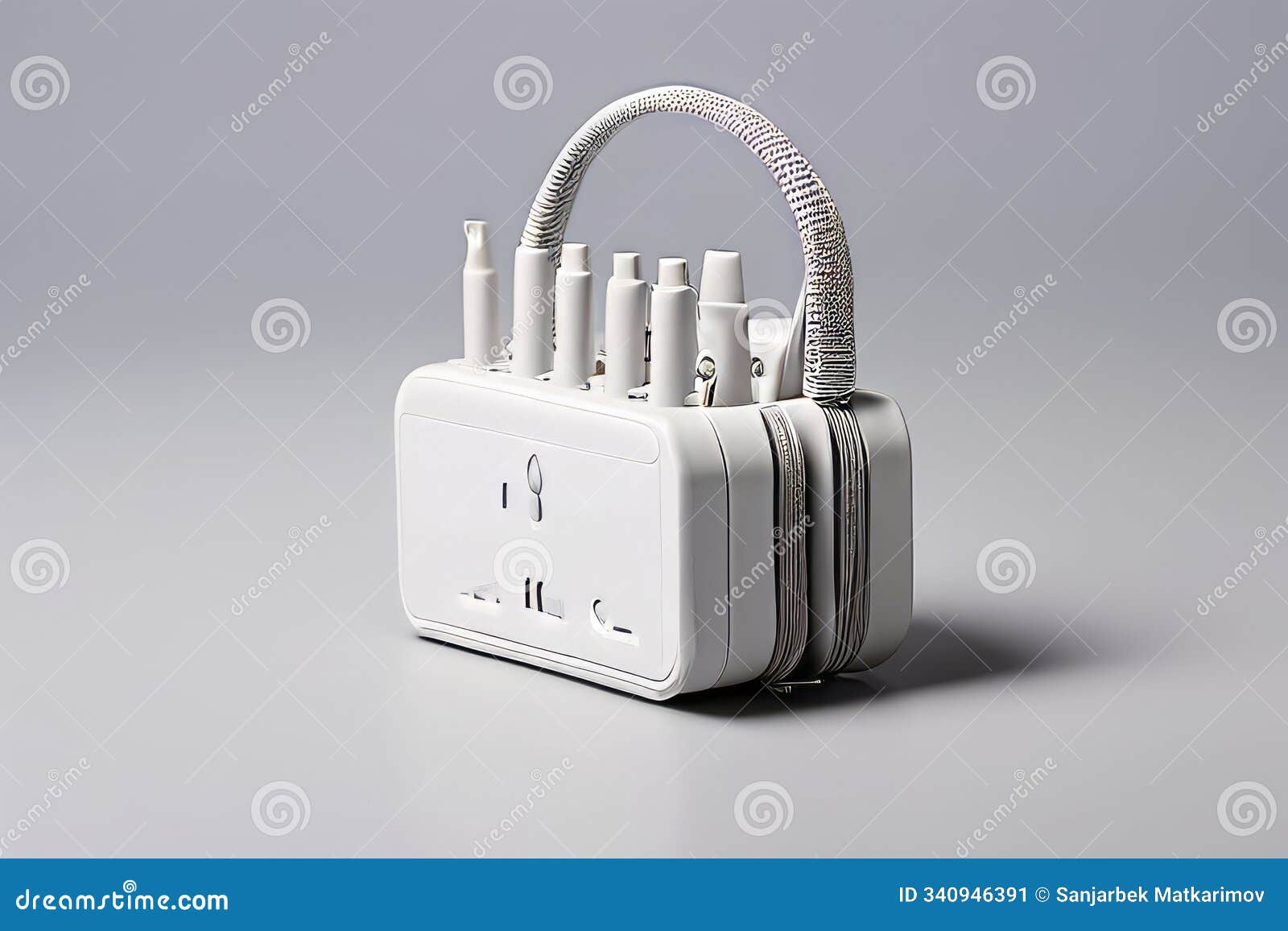 an organizer that not only keeps your cables tidy but also inclu