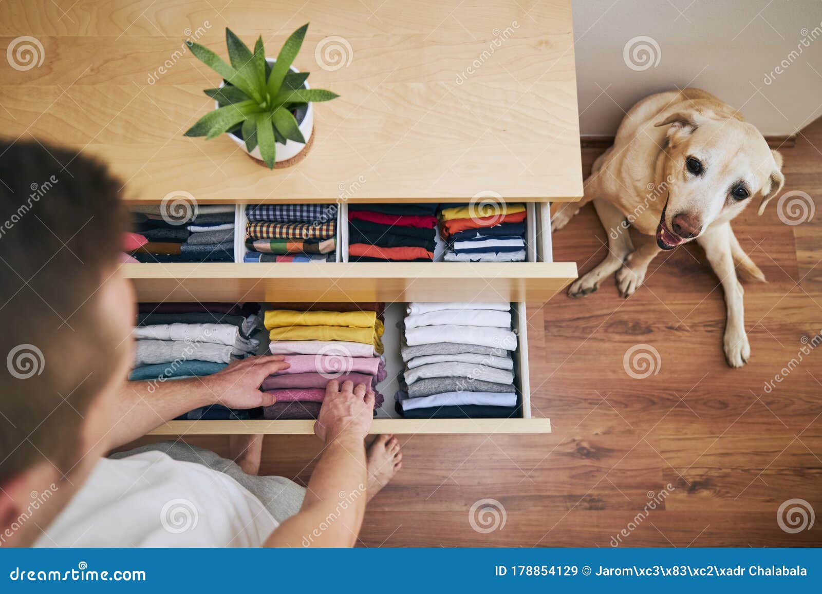 organizing and cleaning home