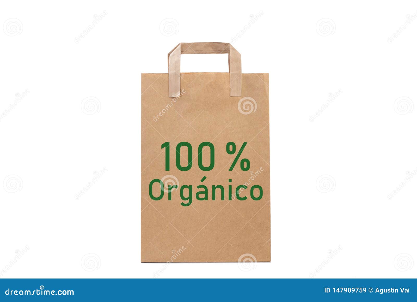 100% orgÃÂ¡nico organic word write in a paper bag