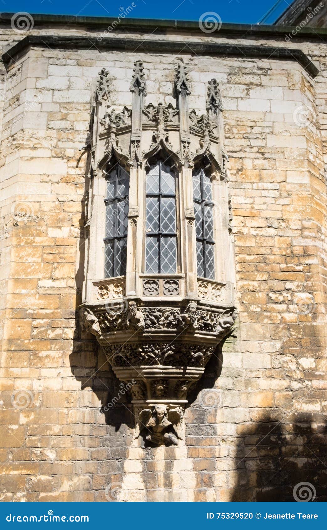 oriel window at lincoln castle gatehouse