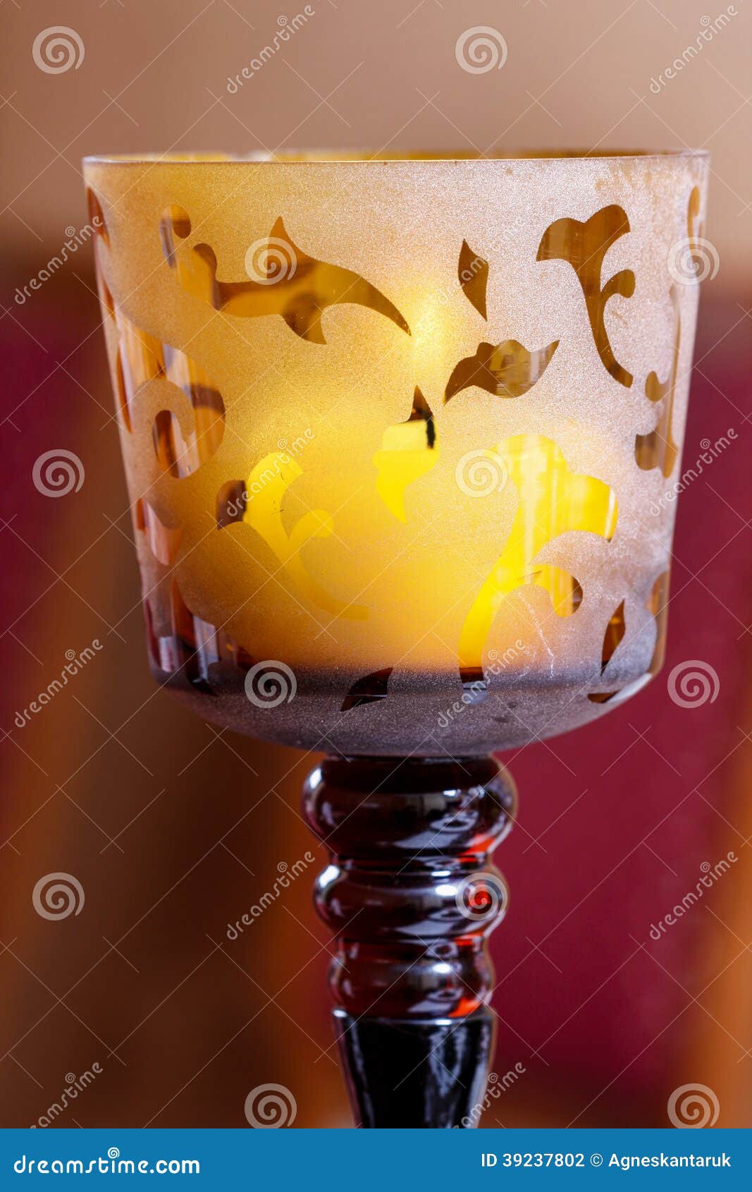 Oriental Candle Holder, Selective Focus Stock Photo Image of festive