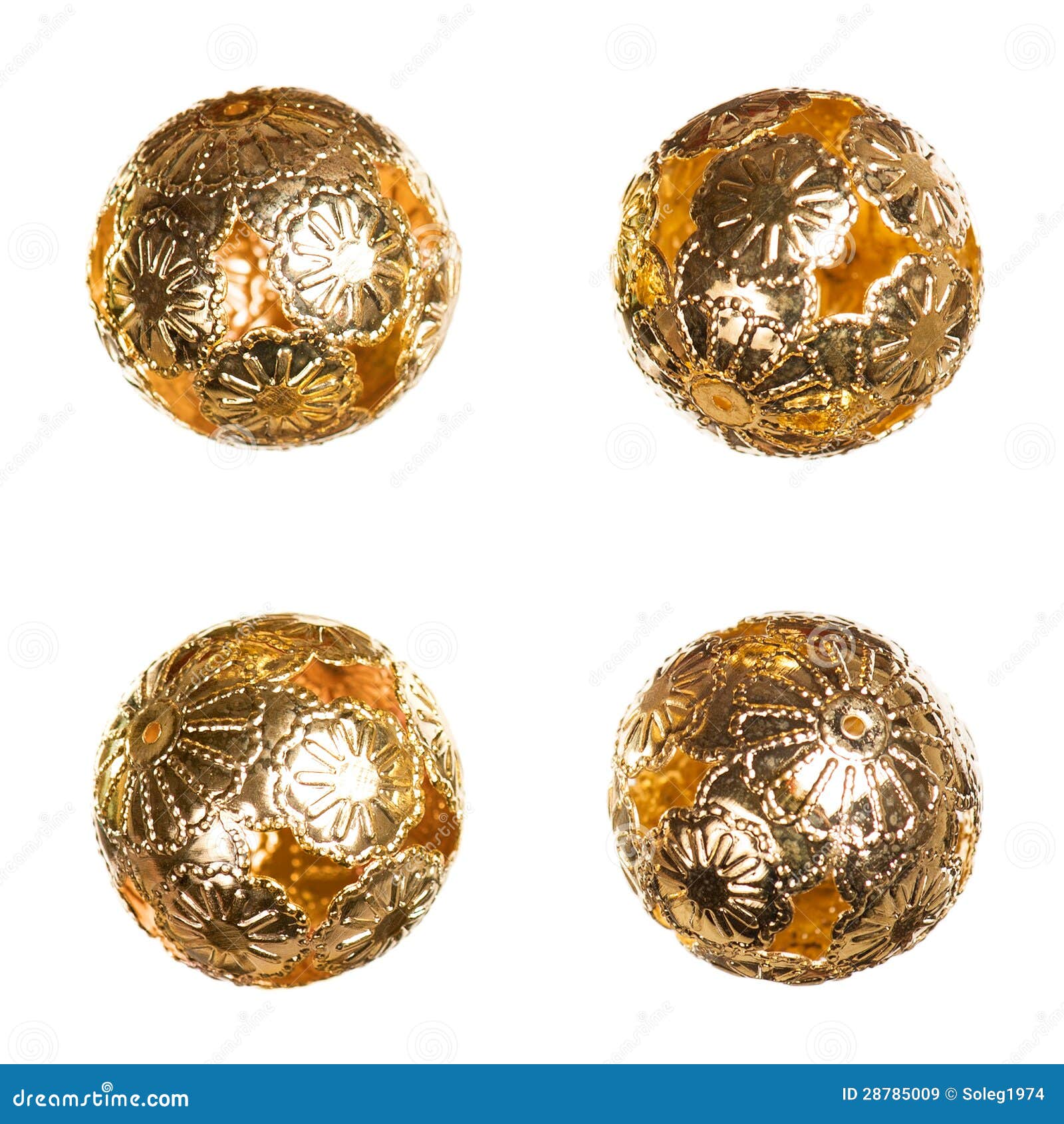 Oriental Decorative Golden Balls Stock Image Image of fashioned, good