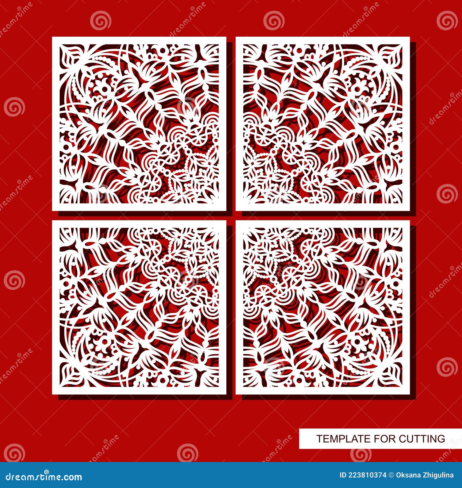 four-piece square panel, picture.